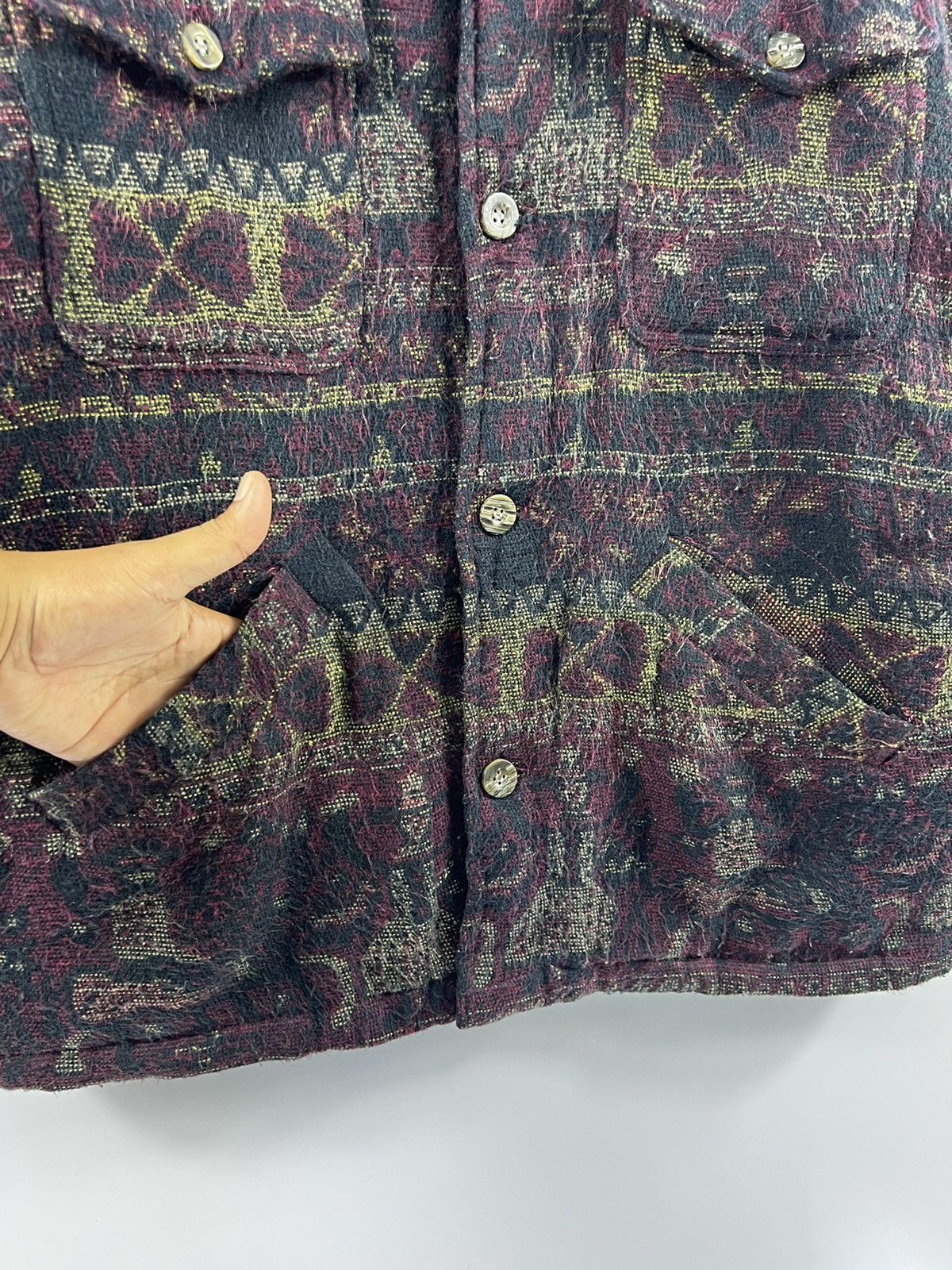 Japanese Brand 🔥 Jungle Storm Japan Art Abstract wool Utility Jacket - L Size US L / EU 52-54 / 3 - 4 Thumbnail