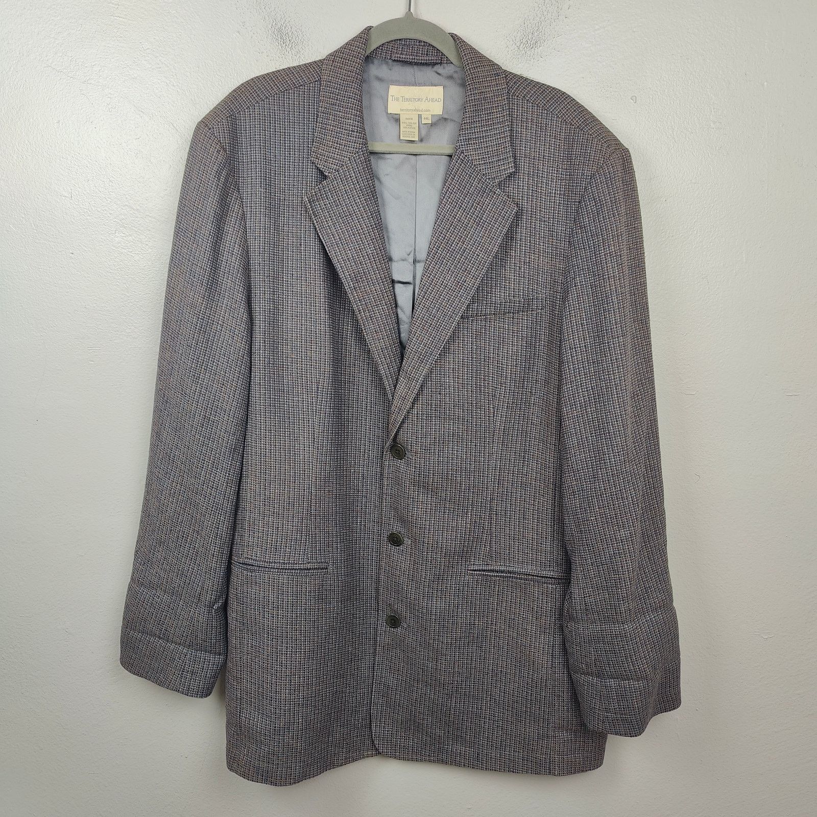 The Territory Ahead Vintage Y2K The Territory Ahead Silk Blazer Mens 44L Size 44L - 1 Thumbnail