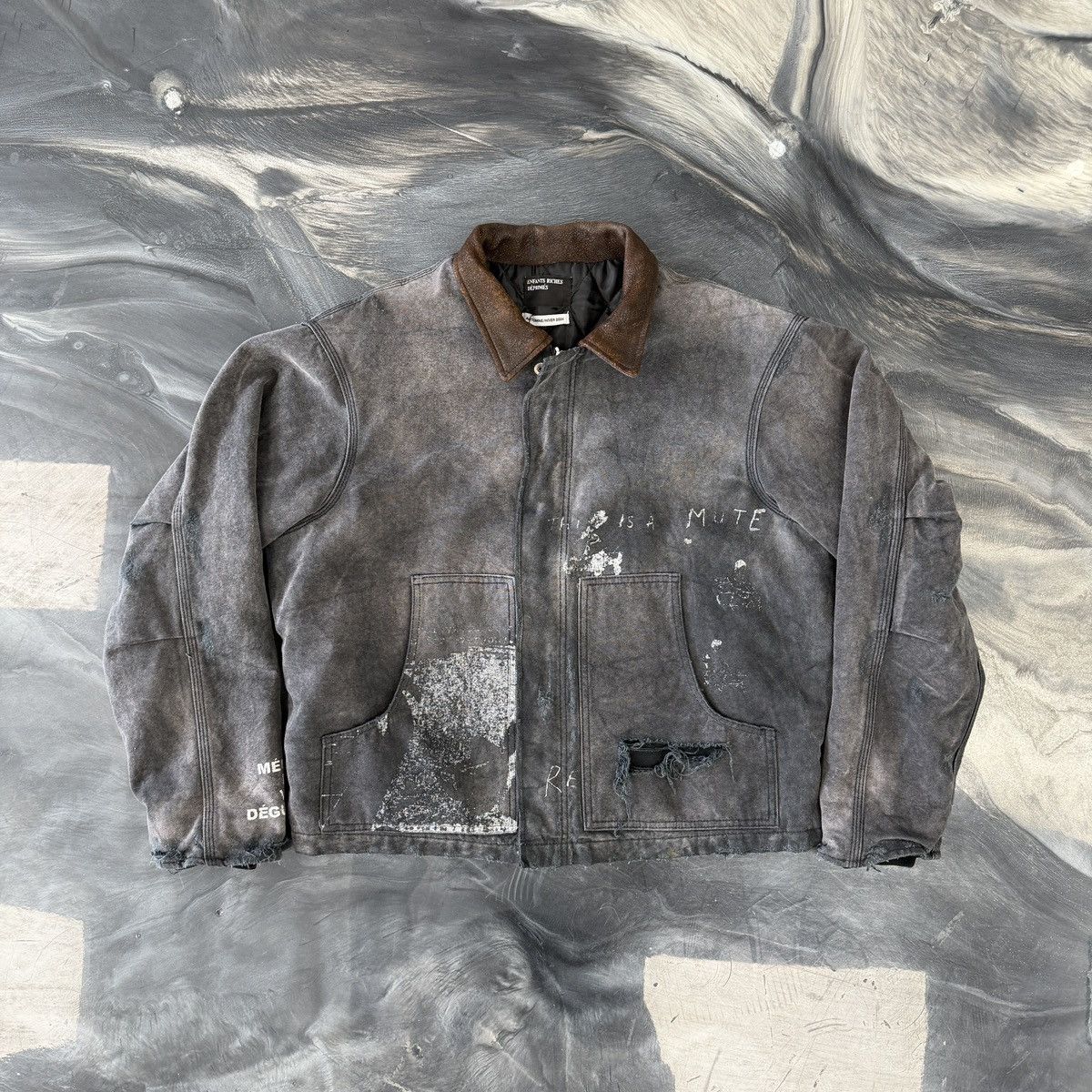 Enfants Riches Deprimes ERD Distressed Canvas Work Jacket Size US M / EU 48-50 / 2 - 1 Thumbnail