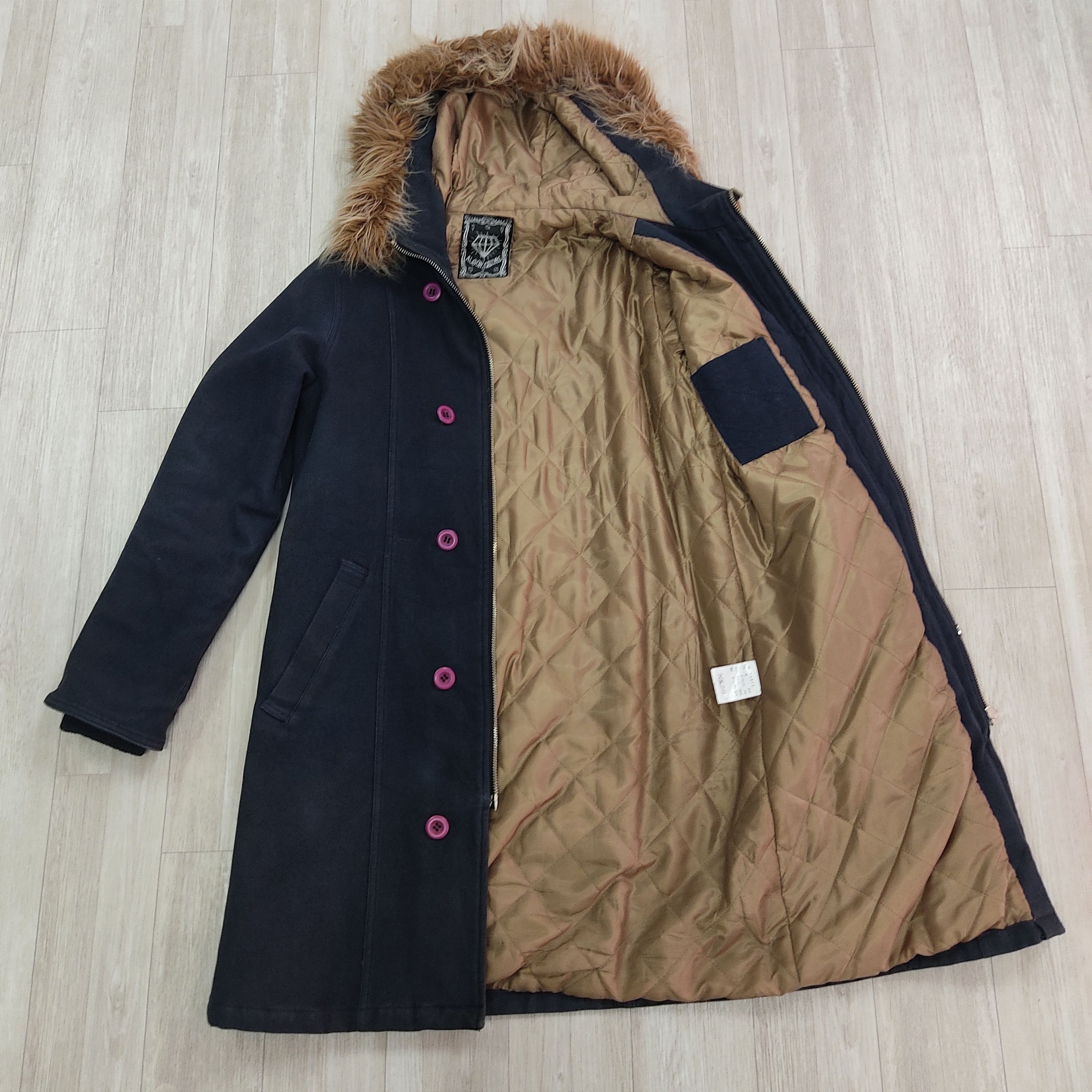 If Six Was Nine ALGONQUINS Racoon Fur Hooded Moleskins Parka Coat Size US XS / EU 42 / 0 - 12 Thumbnail