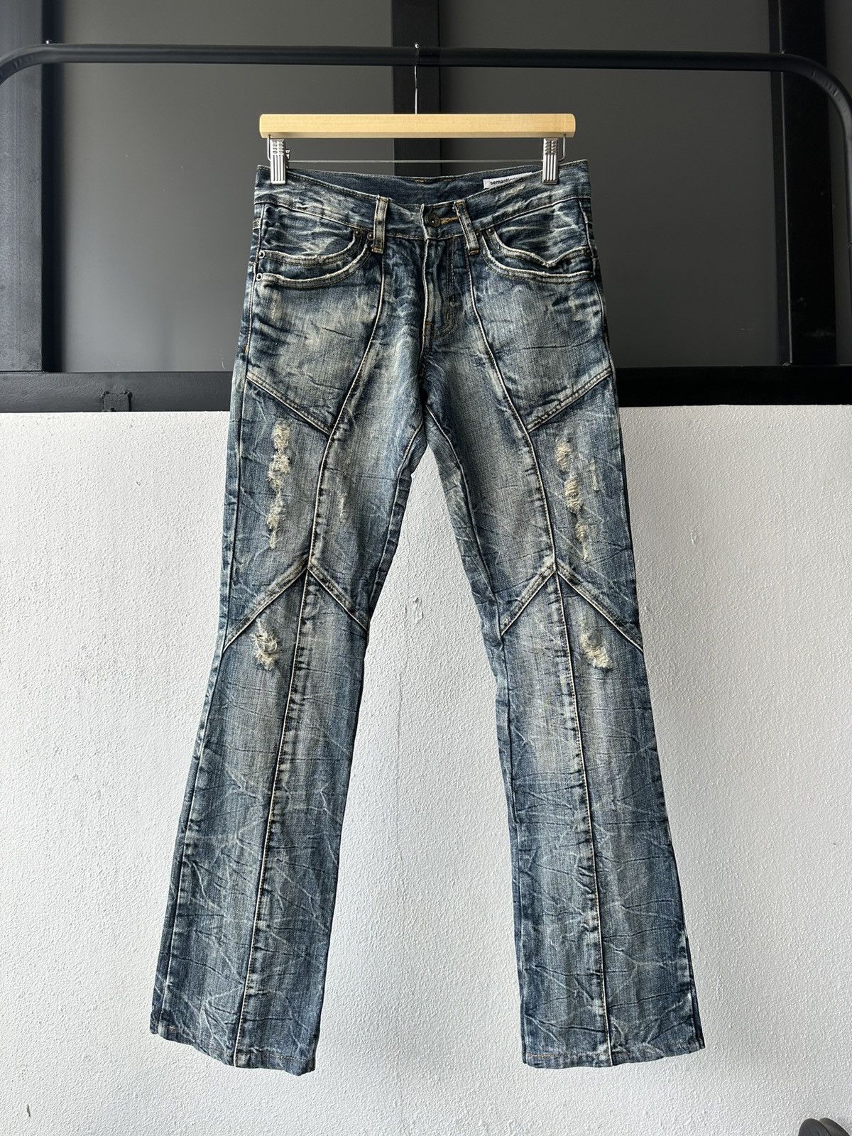 semanticdesign Early 00’s Semanticdesign mudmax paneled jeans Size US 30 / EU 46 - 13 Thumbnail