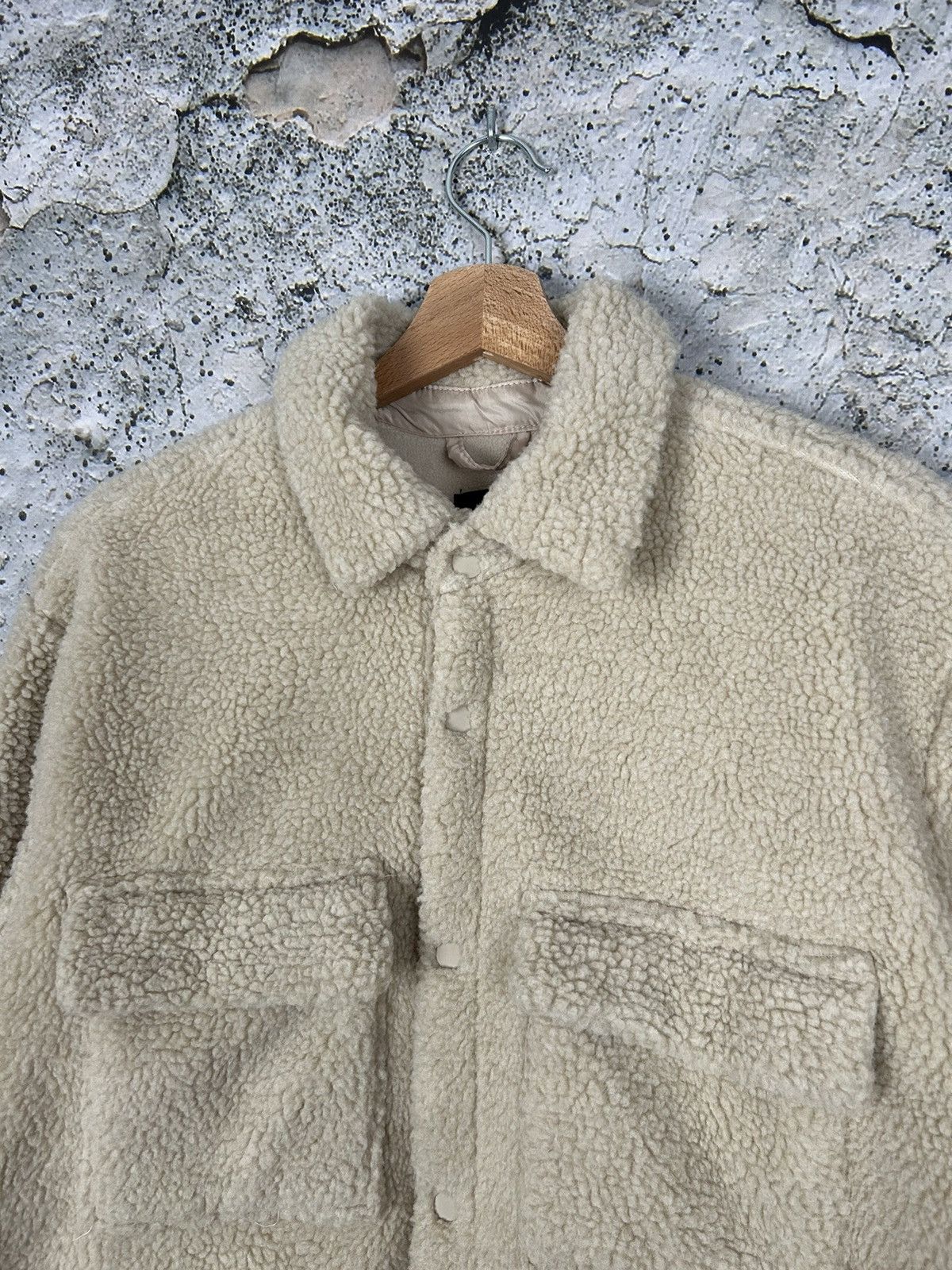Other Vintage Sherpa Beige Bomber Jacket Boxy Hype Skate Size US M / EU 48-50 / 2 - 3 Thumbnail