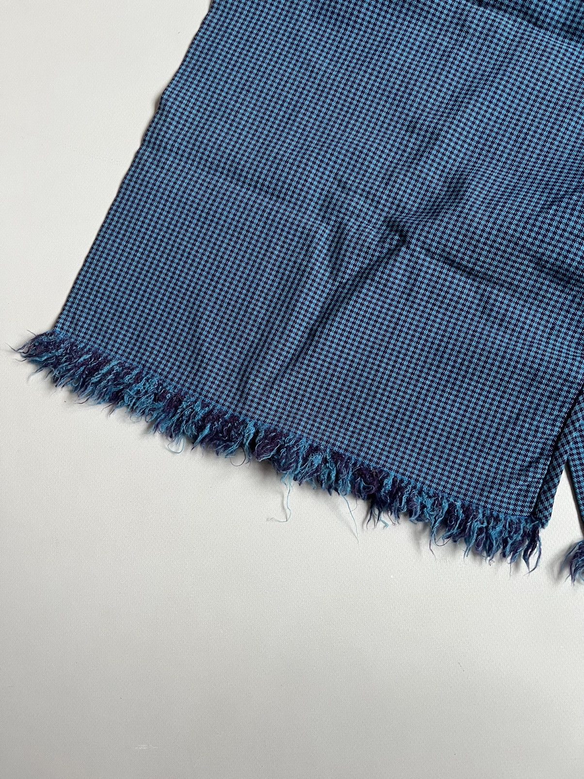 Designer × Japanese Brand × Masaki Matsushima Masaki Matsushima Homme Blue Plaid Scarf Size ONE SIZE - 7 Thumbnail