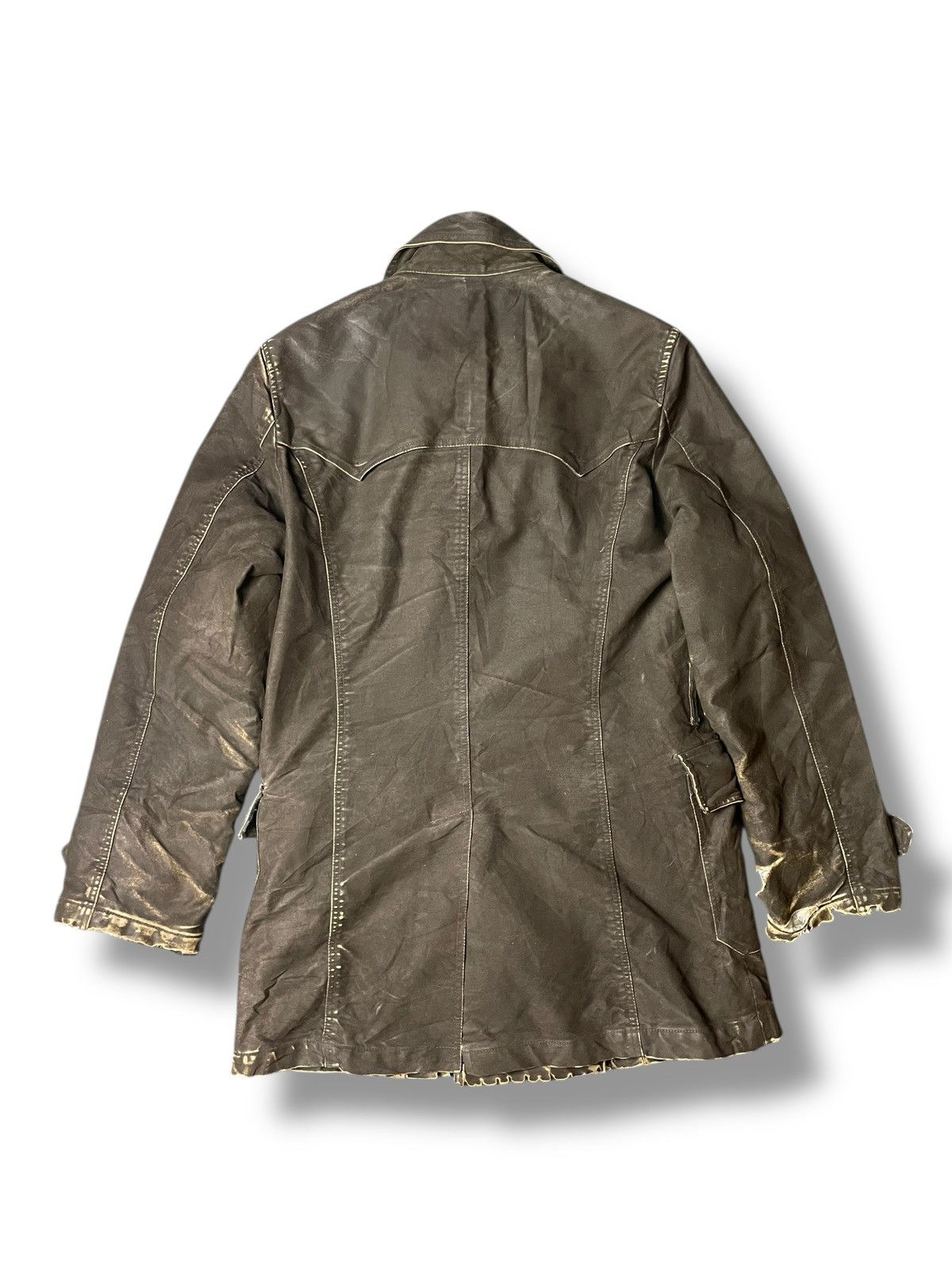 Japanese Brand × Vintage Edge x Rupert Leather Suede Double Breasted Coat (115) Size US XL / EU 56 / 4 - 5 Thumbnail