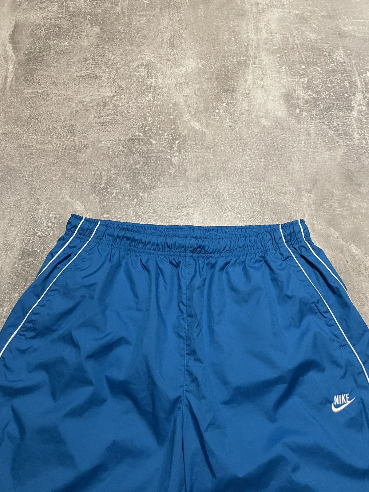 Nike × Vintage Vintage Nike Nylon Blue Shorts Drill Y2K Size US 34 / EU 50 - 2 Thumbnail