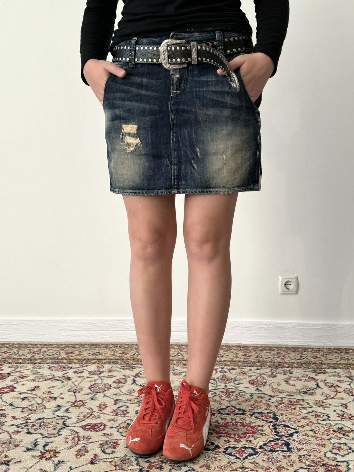 G-Star × Japanese Brand G-Star RAW Jail Long Women’s Mini Jeans Skirt Size 26" / US 2 / IT 38 - 1 Thumbnail