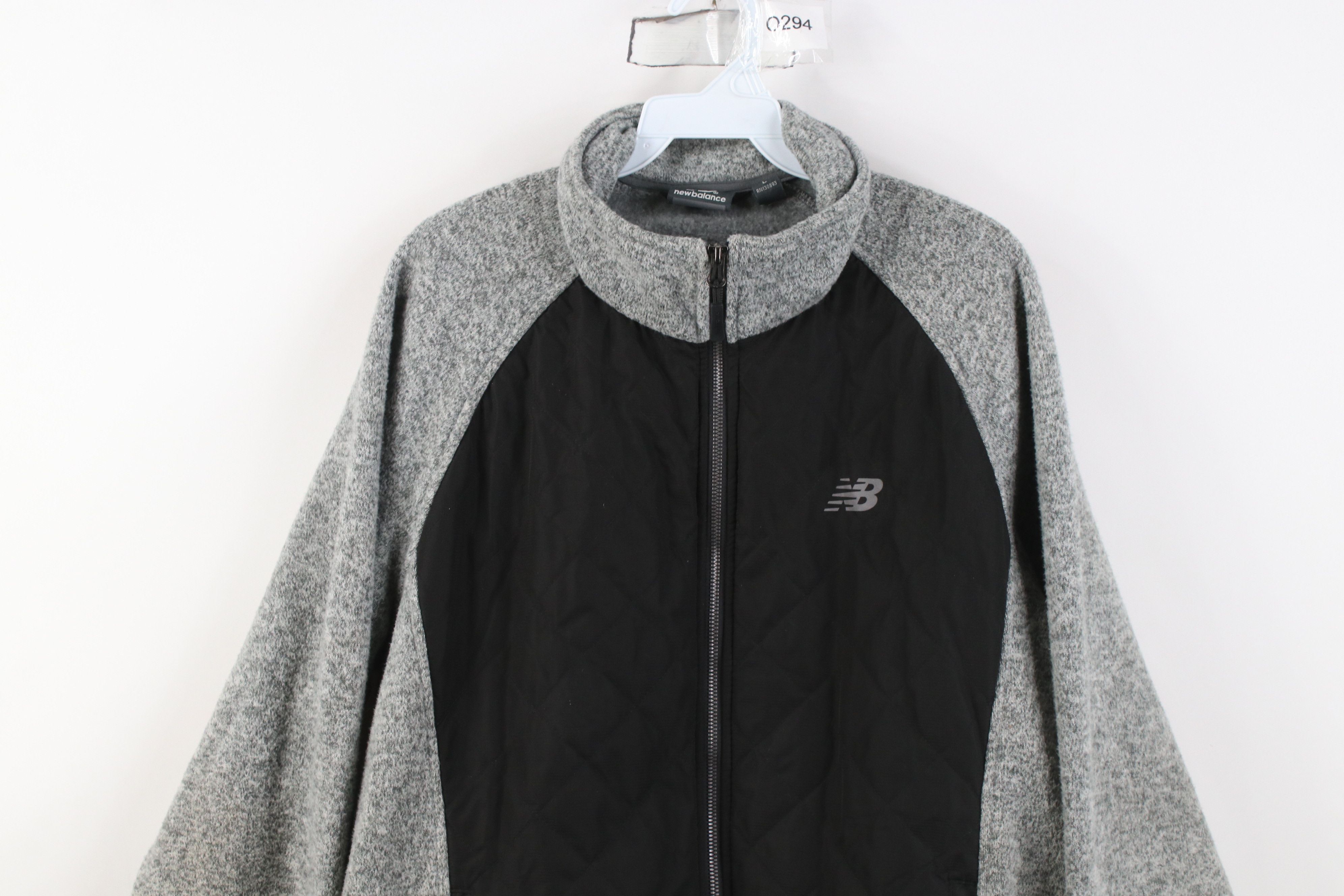 New Balance Vintage New Balance Sweater Full Zip Jacket Swacket Gray Size US L / EU 52-54 / 3 - 2 Thumbnail
