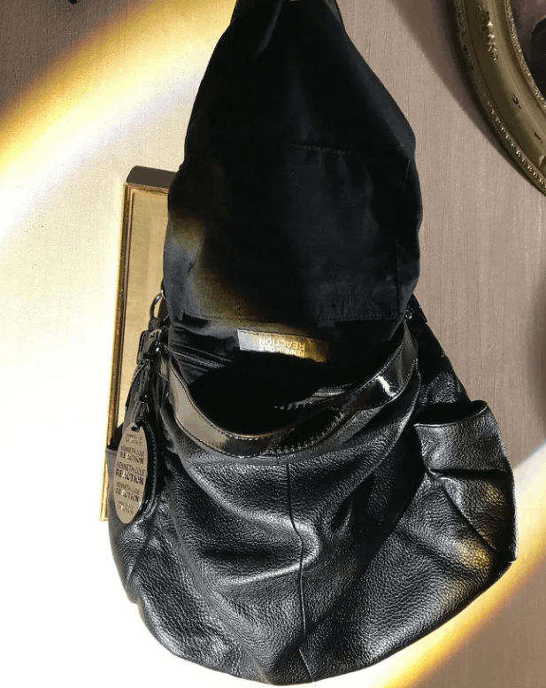 Kenneth Cole Vintage 90s Grunge Leather bag by Kenneth Cole Black Size ONE SIZE - 8 Thumbnail