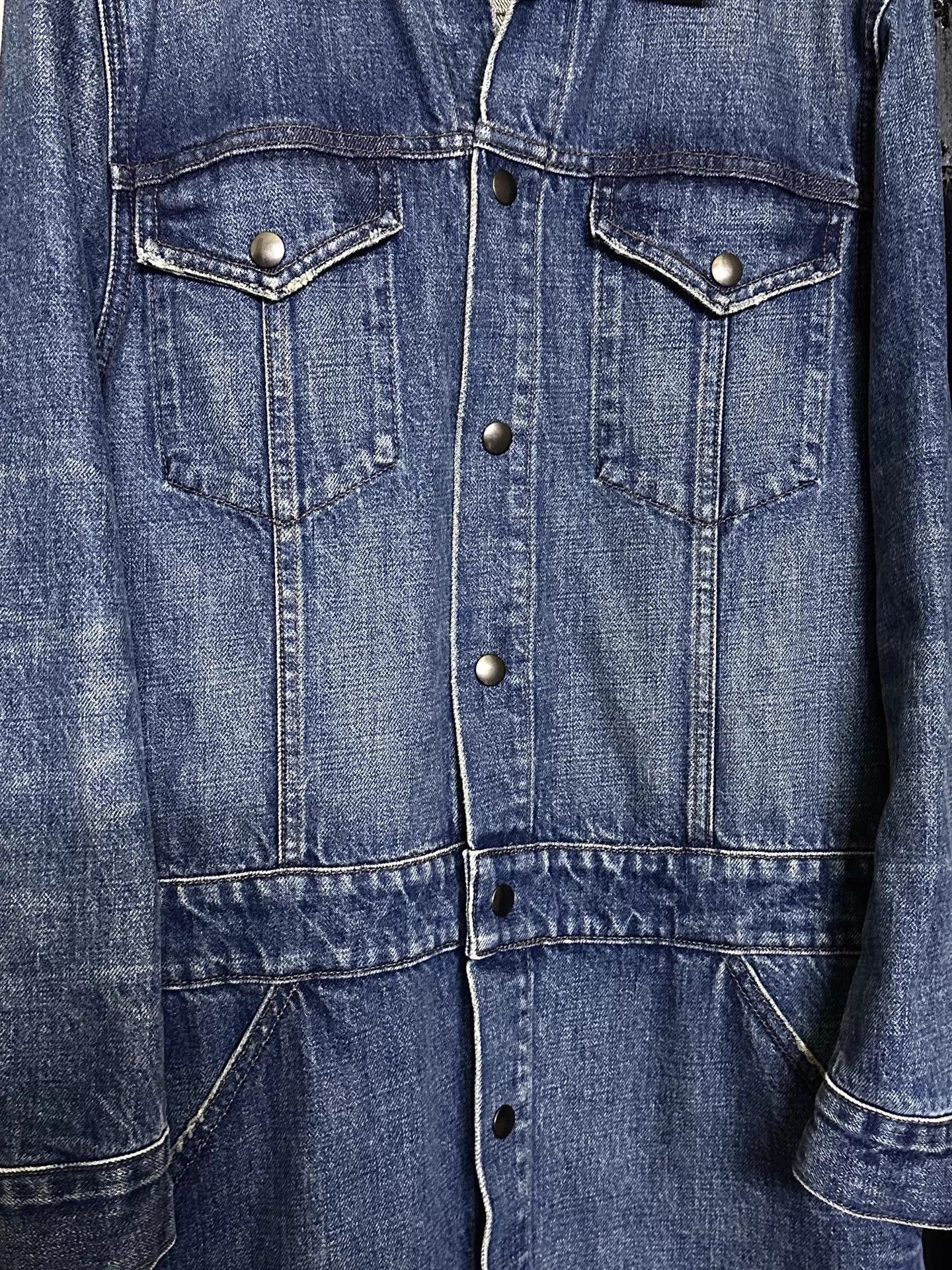 Helmut Lang Helmut Lang Vintage Trucker-Inspired Denim Coat M USA Size M / US 6-8 / IT 42-44 - 3 Thumbnail