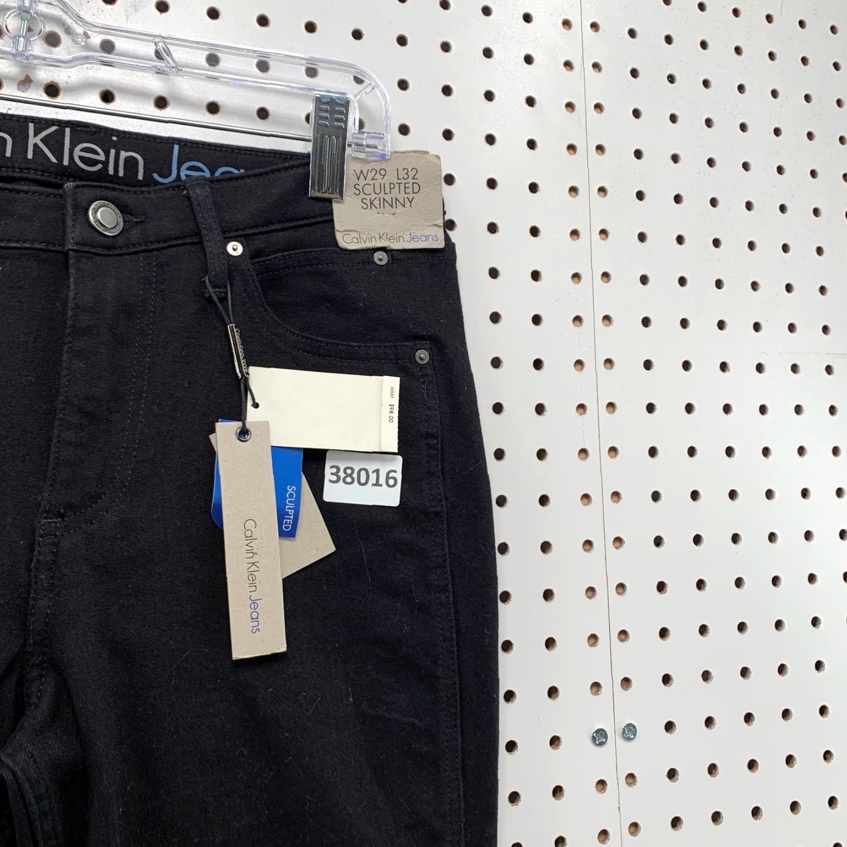 Calvin Klein VINTAGE Calvin Klein Jeans Slim Fit Skinny Women 29x32 Black DK NYT 90s Style Mens? Size 29" - 5 Thumbnail