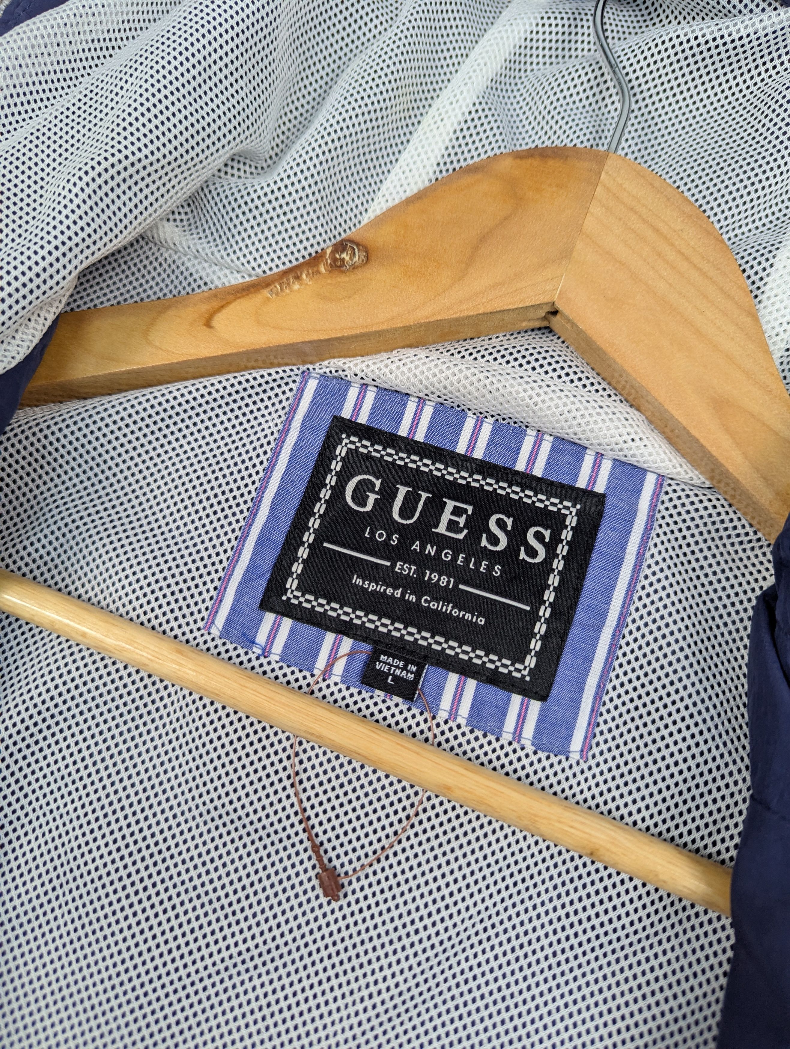 Guess Guess Los Angeles Centre Logo Hooded Light Jacket Size US L / EU 52-54 / 3 - 5 Thumbnail