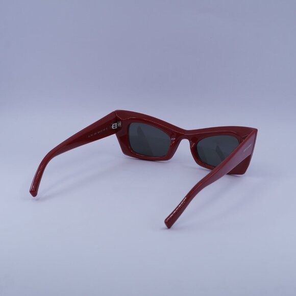 Saint Laurent Paris Saint Laurent SL702 004 Sunglasses Red Cat Eye Frame Size ONE SIZE - 5 Thumbnail