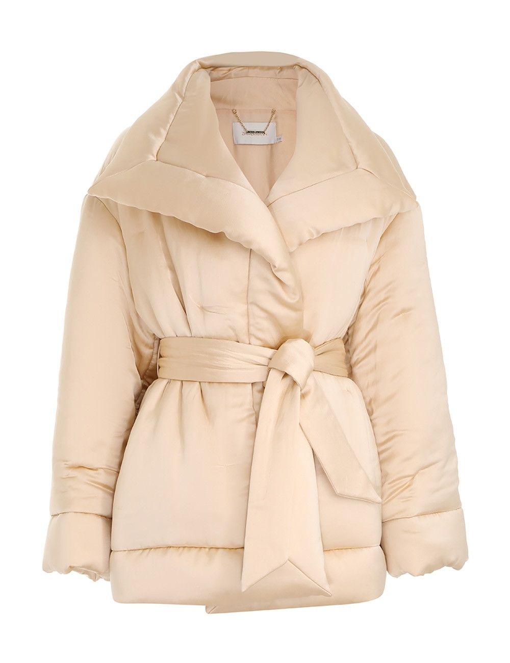 Zimmermann oc11z0225 Luminosity Satin Wadded Jacket in Beige Size S / US 4 / IT 40 - 1 Thumbnail