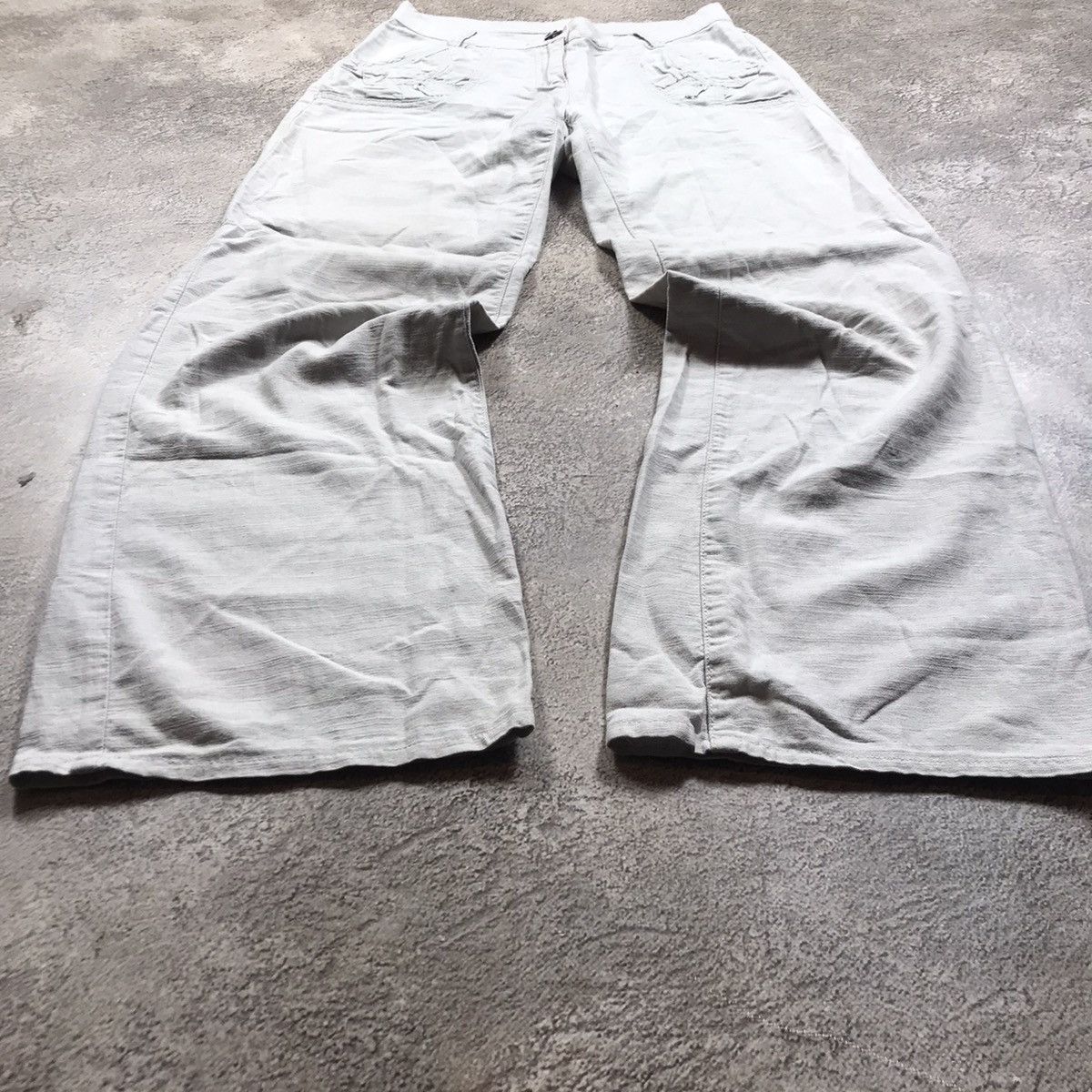 Vintage Vintage 90s Y2K Baggy Flared Pants Skate Streetwear Logo 28 Size 28" / US 6 / IT 42 - 1 Thumbnail