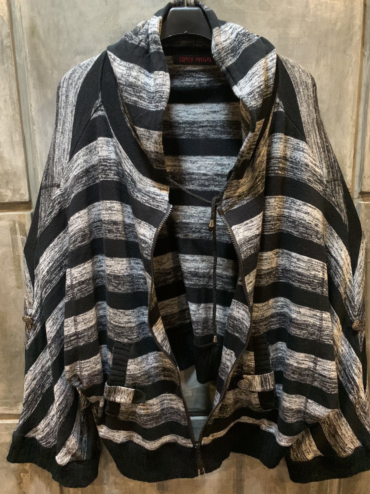 Japanese Brand Vkei Crazy Angel Batwing Gothic Boxy Zip Hooded Size M / US 6-8 / IT 42-44 - 10 Thumbnail
