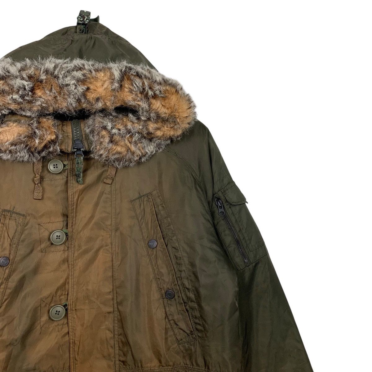 Gap Y2k Vintage GAP Snorkel Fur Hooded Parka Jacket #2870-C129 Size US S / EU 44-46 / 1 - 4 Thumbnail