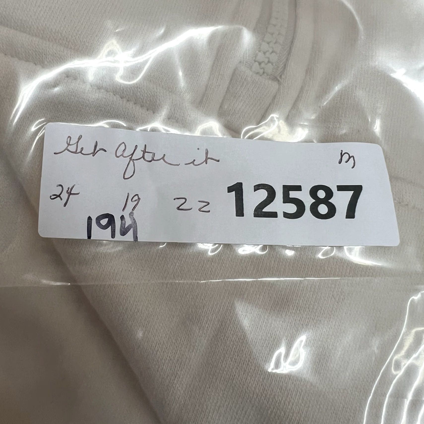 Vintage Get After It Sweatshirt Women M Ivory 1/2 Zip Hooded Fleece Angel Activewear Winter Gym Womens Size M / US 6-8 / IT 42-44 - 8 Thumbnail
