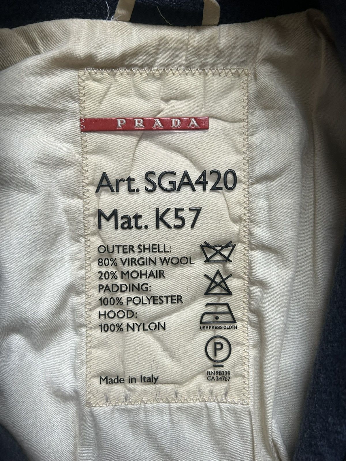 Prada Vintage Prada Wool Jacket Size US M / EU 48-50 / 2 - 2 Thumbnail