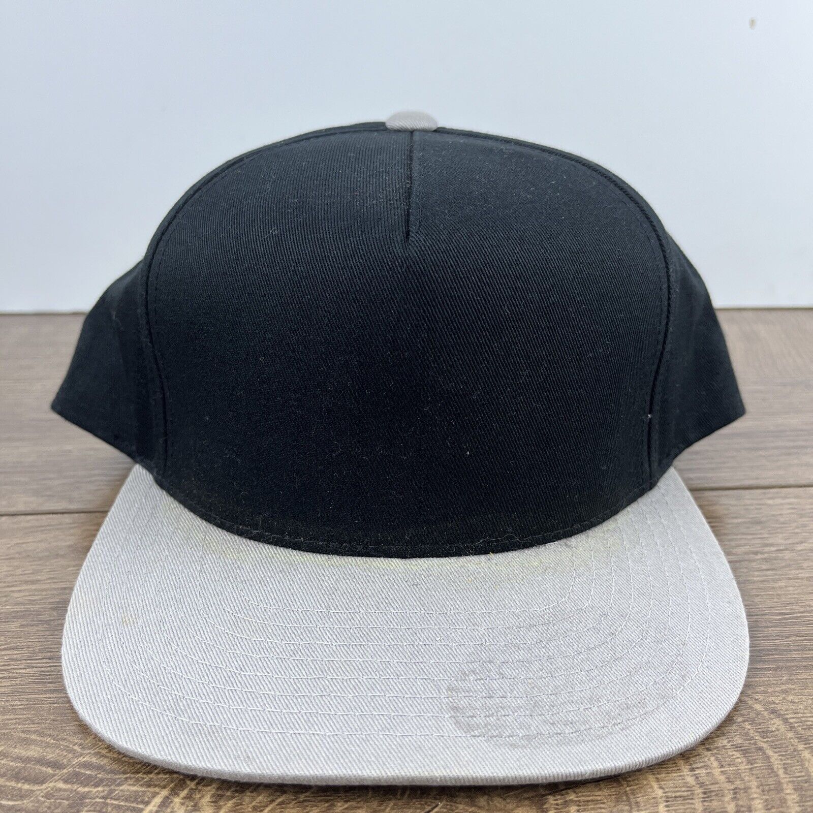 Other Plain Black Gray Snapback Hat Black Hat Snapback Adjustable Size ONE SIZE - 4 Thumbnail