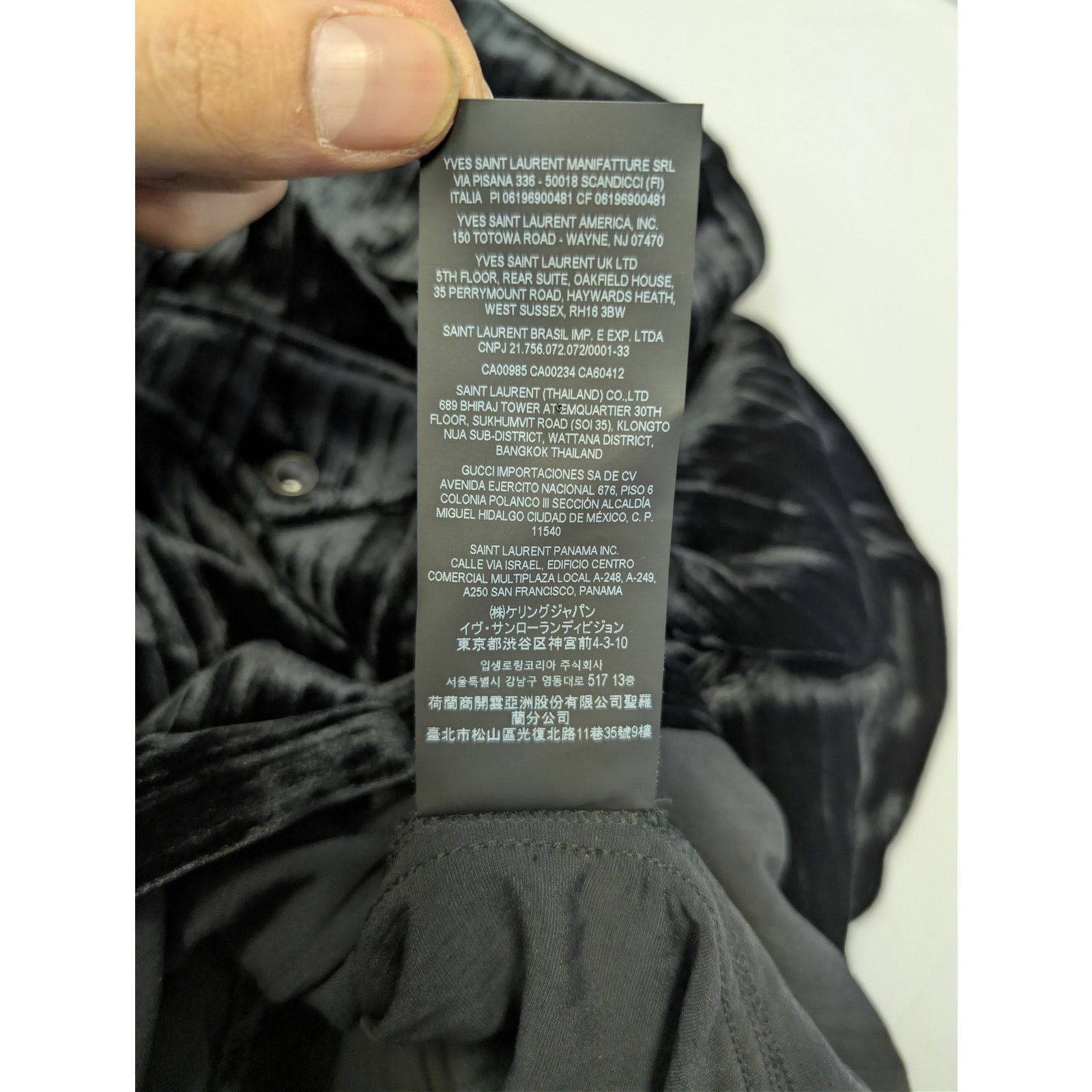 Saint Laurent Paris o1rshd1 CC20 Devore Ribbed Velvet Classic Western Shirt Size US M / EU 48-50 / 2 - 19 Thumbnail