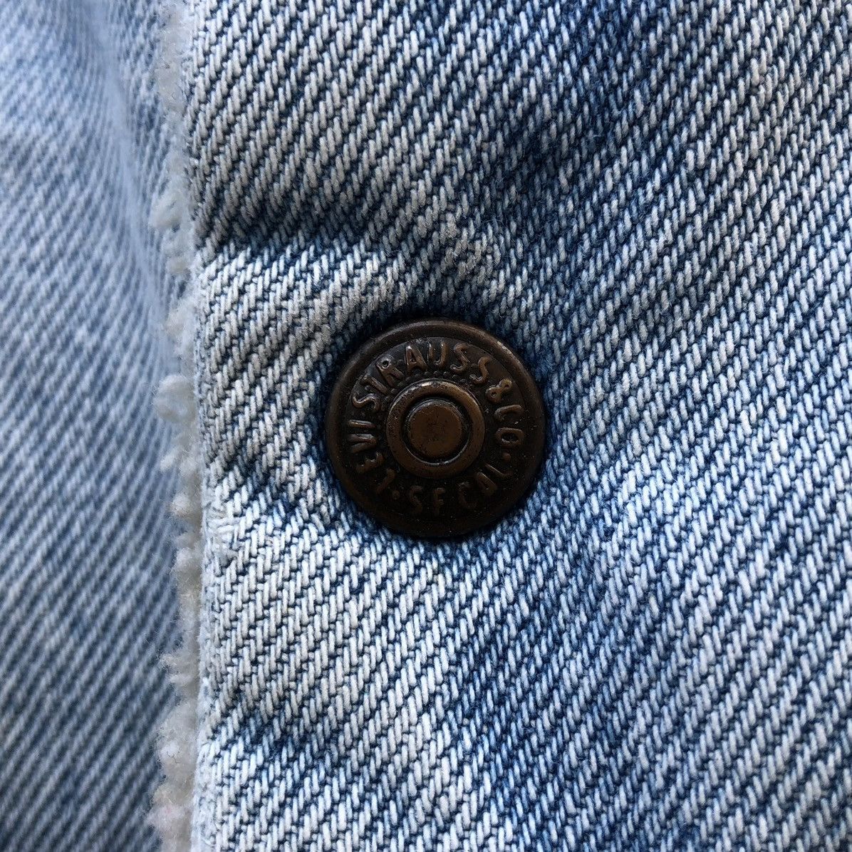 Levi's Vintage Levis Orange Tab Sherpa Lined Denim Trucker Jacket 🇺🇸 Size US L / EU 52-54 / 3 - 15 Thumbnail