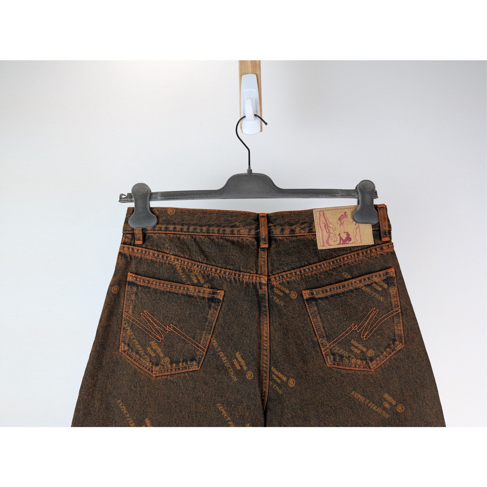 Martine Rose o1rshd1 Relaxed Fit Jean in Orange Laser Size US 32 / EU 48 - 12 Thumbnail