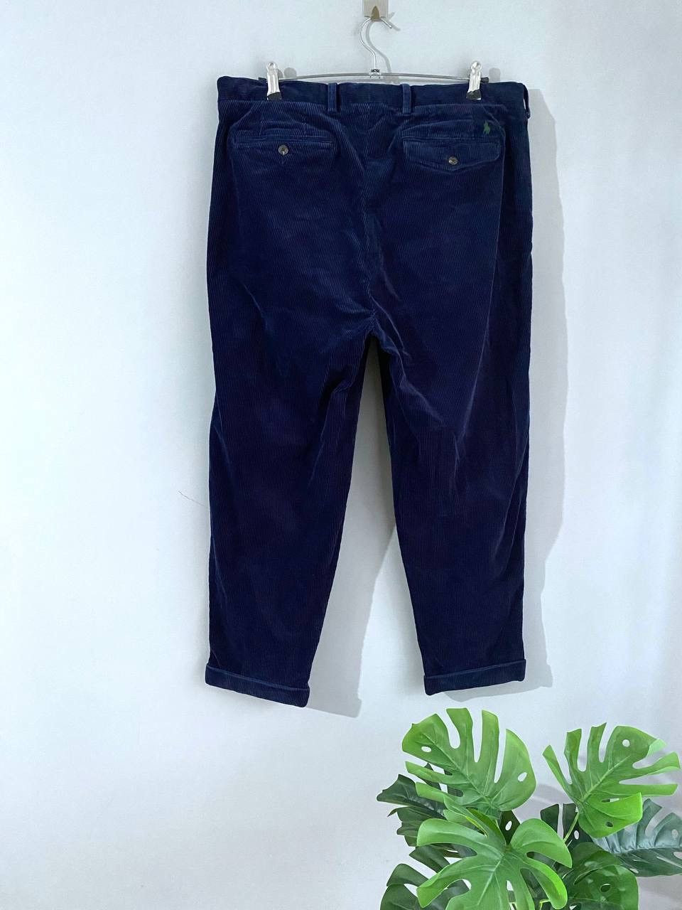 Polo Ralph Lauren Polo Ralph Lauren Men's Pleated Baggy Corduroy Pants W35/L27 Size US 35 - 11 Thumbnail