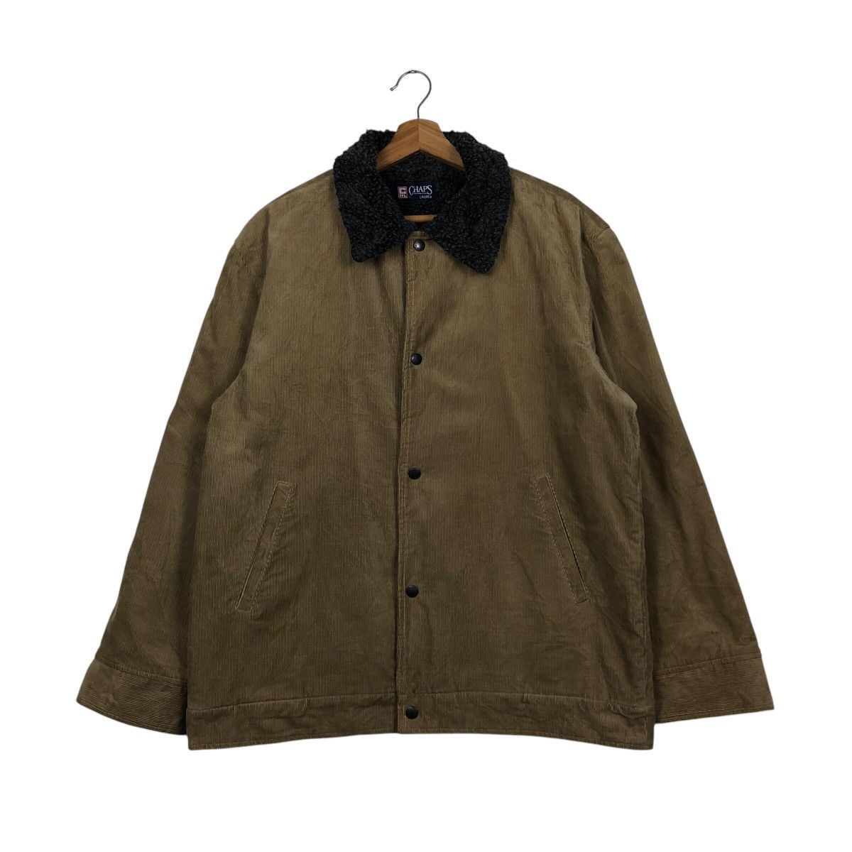 Ralph Lauren 📌Vintage Trucker Corduroy Jacket Chaps Ralph Lauren Sherpa Size US L / EU 52-54 / 3 - 2 Thumbnail