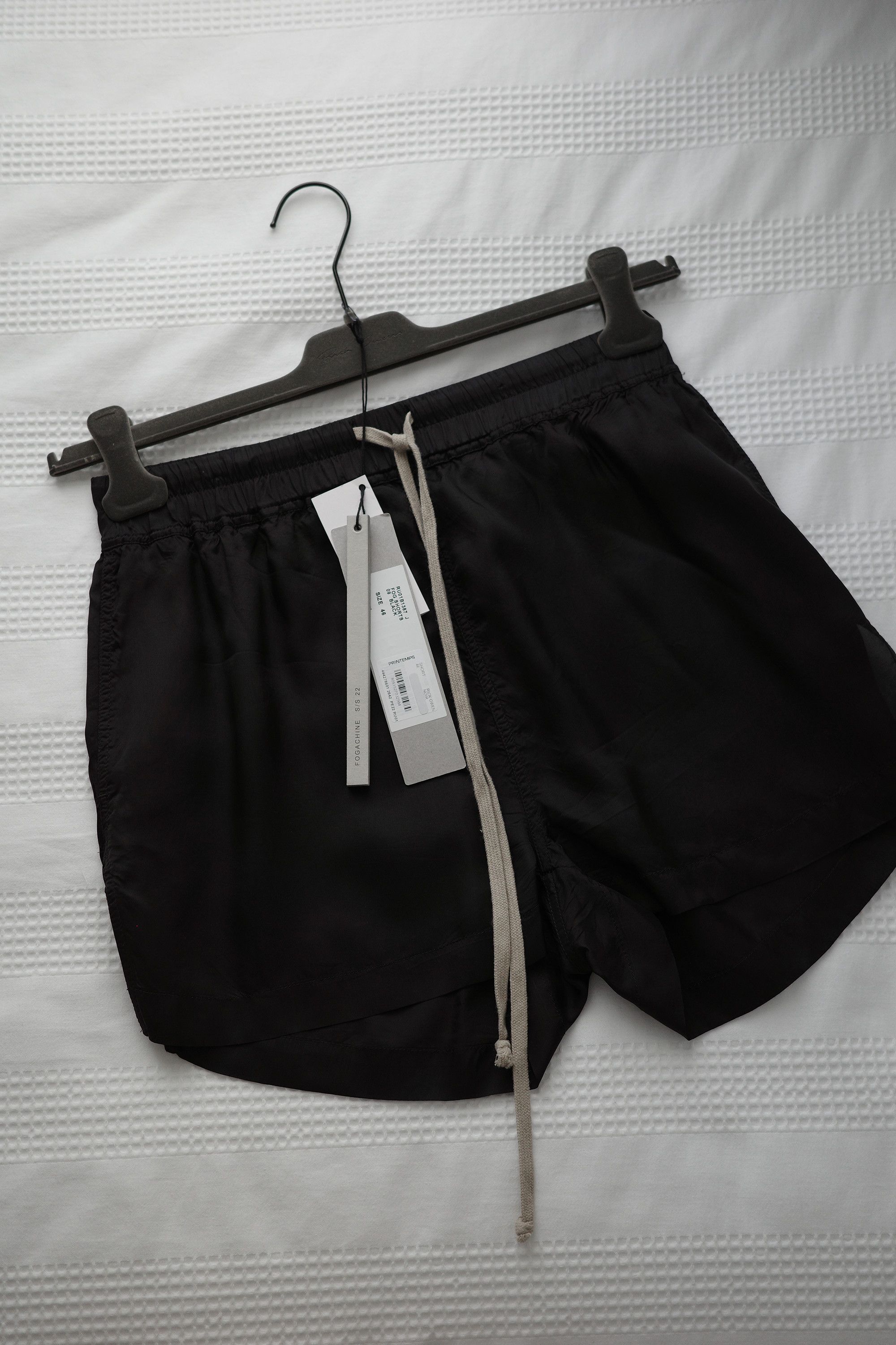 image of Rick Owens Fog Shorts - Size 46 - Black - Ss22 Fogachine, Men's