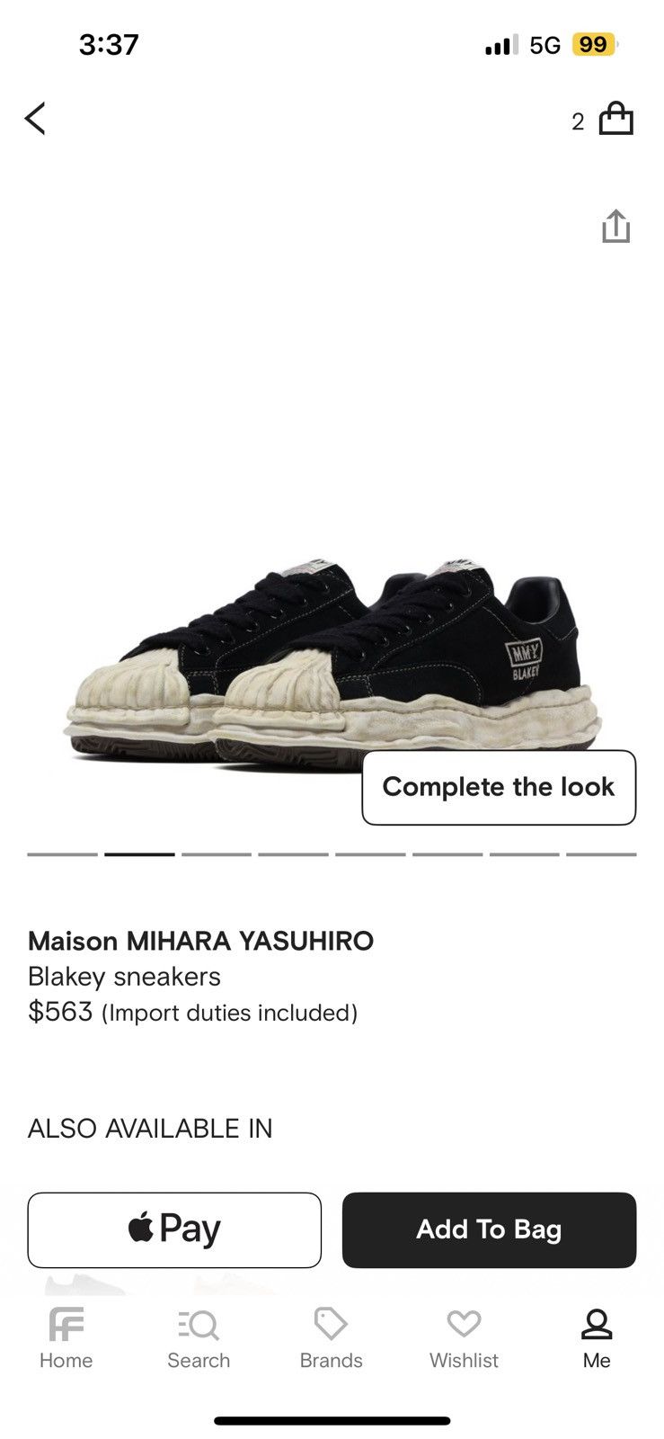 Designer × Maison MIHARA YASUHIRO maison mihara yasuhiro blakey sneaker Size US 5 / EU 37 - 9 Thumbnail