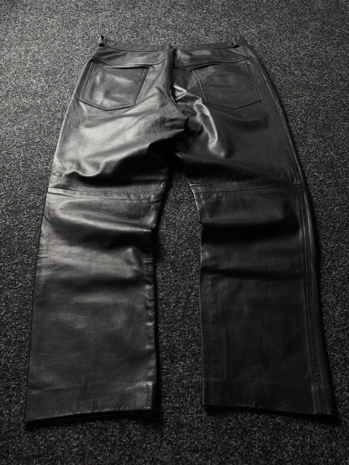 Leather Y2K Vintage Leather Pants Opium Style Alt Biker USA Rare Size US 34 / EU 50 - 12 Thumbnail