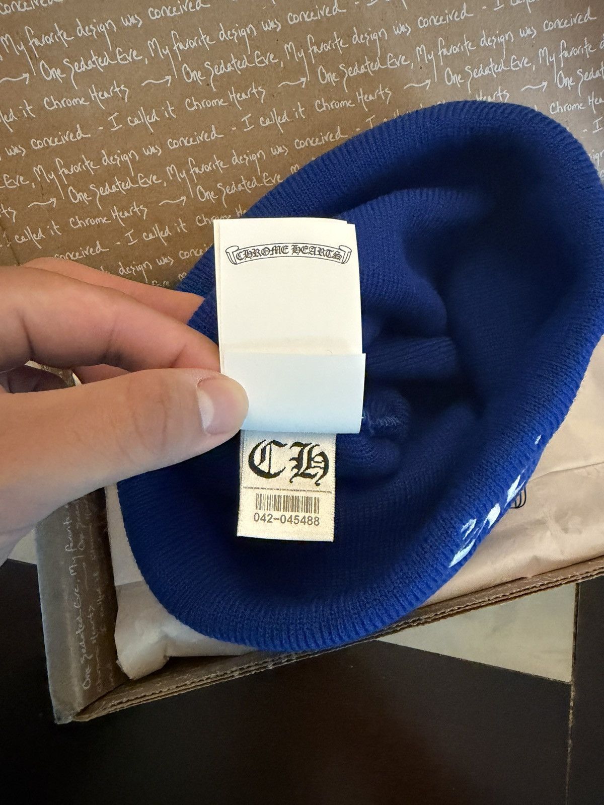 Chrome Hearts CH Embroidered Logo Watch Cap/Beanie (Blue) Size ONE SIZE - 7 Thumbnail