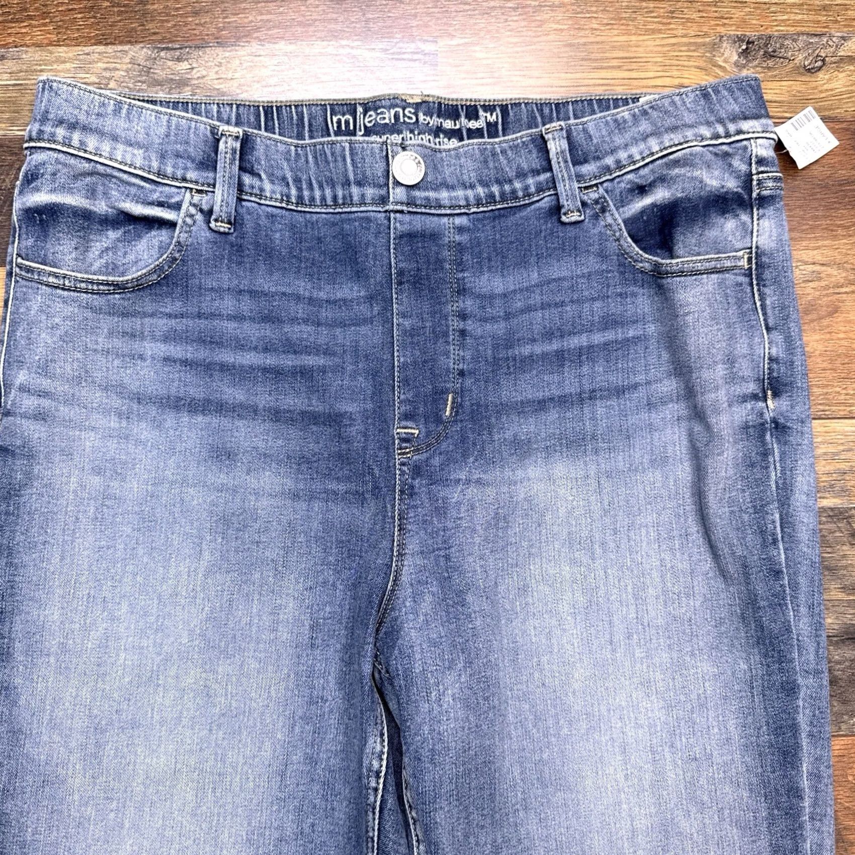 Vintage Maurices M Jeans Jegging Womens Extra Large Super High Rise Stretch New Size 40" / US 18 - 3 Thumbnail