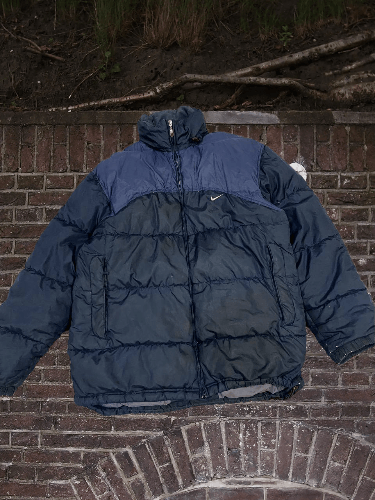 Nike Vintage Nike Puffer Jacket 00s Mini Swoosh Y2K Size US XL / EU 56 / 4 - 1 Thumbnail