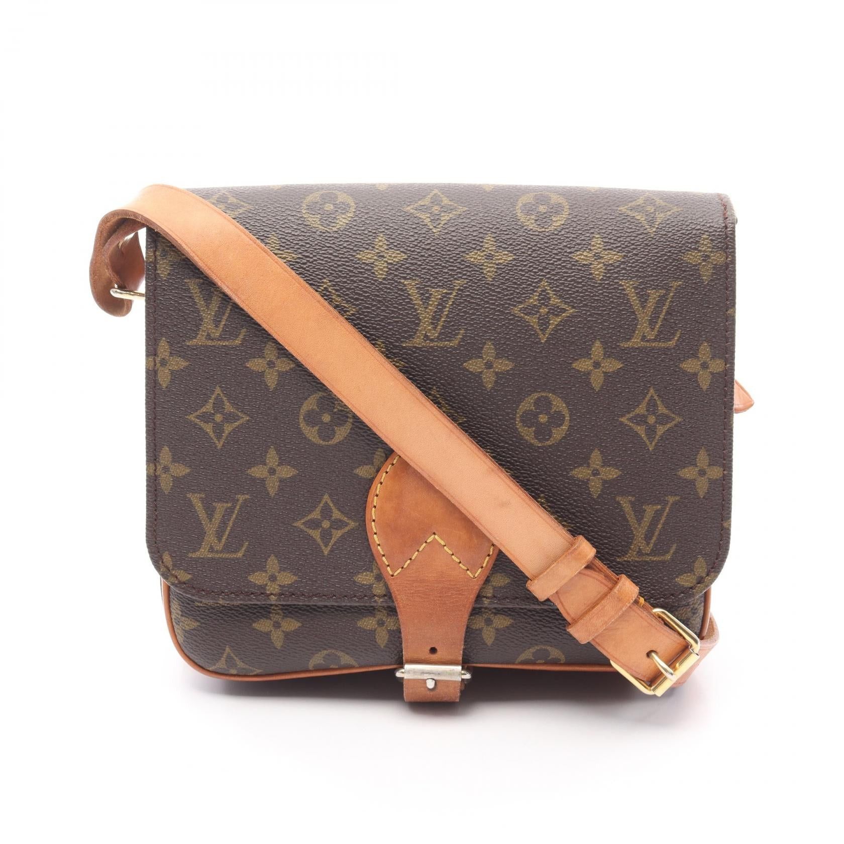 Louis Vuitton Louis Vuitton Cartesier Mm Monogram Shoulder Bag Leather Brown Size ONE SIZE - 1 Thumbnail