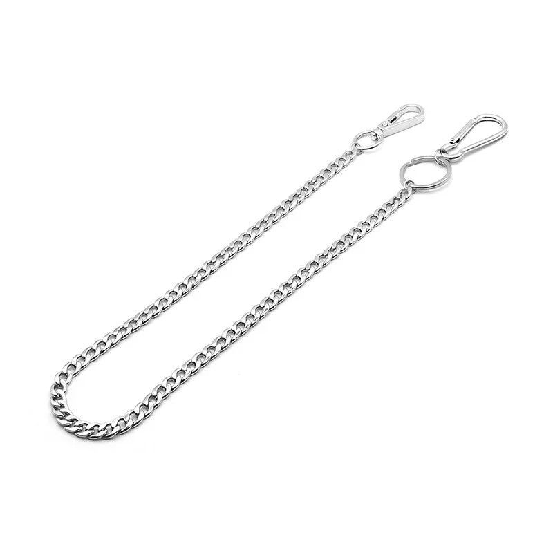 Vintage 45cm Stainless Steel Punk Hip-hop Trendy Belt Waist Key Ring Size ONE SIZE - 3 Thumbnail