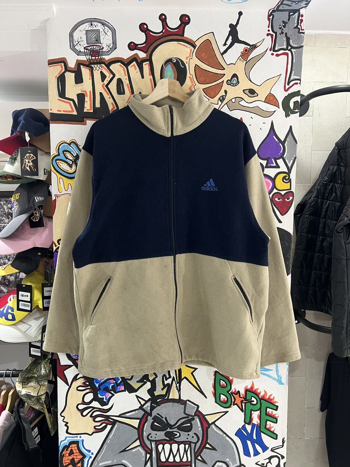 Adidas Adidas Vintage Zip Up Fleece Size US XL / EU 56 / 4 - 1 Thumbnail