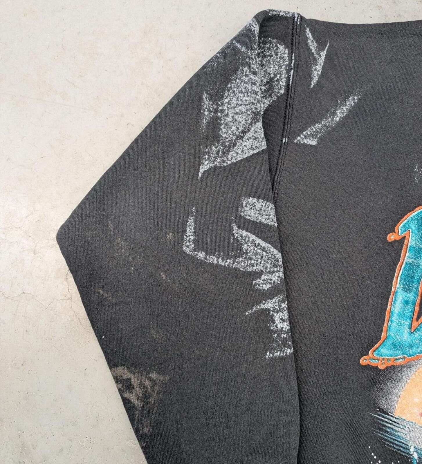 Fruit Of The Loom Vintage 90s NFL Miami Dolphins Taz Made in USA Sweater Size US XL / EU 56 / 4 - 7 Thumbnail