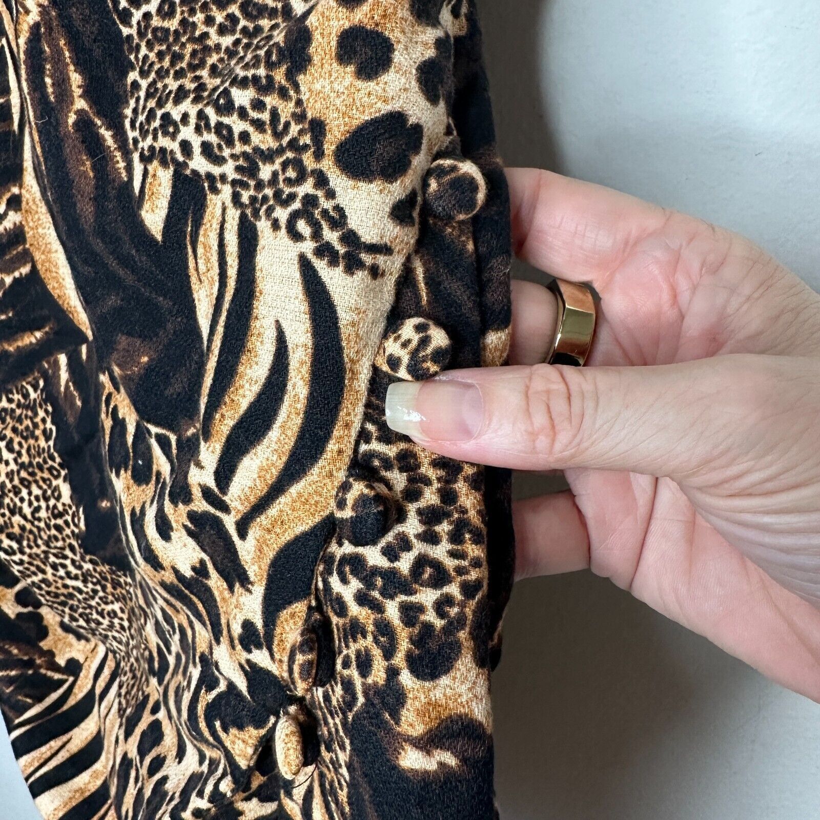 Urban Outfitters Urban Outfitters leopard V Neck Spaghetti Tulip Hem Dress S Size S / US 4 / IT 40 - 2 Thumbnail