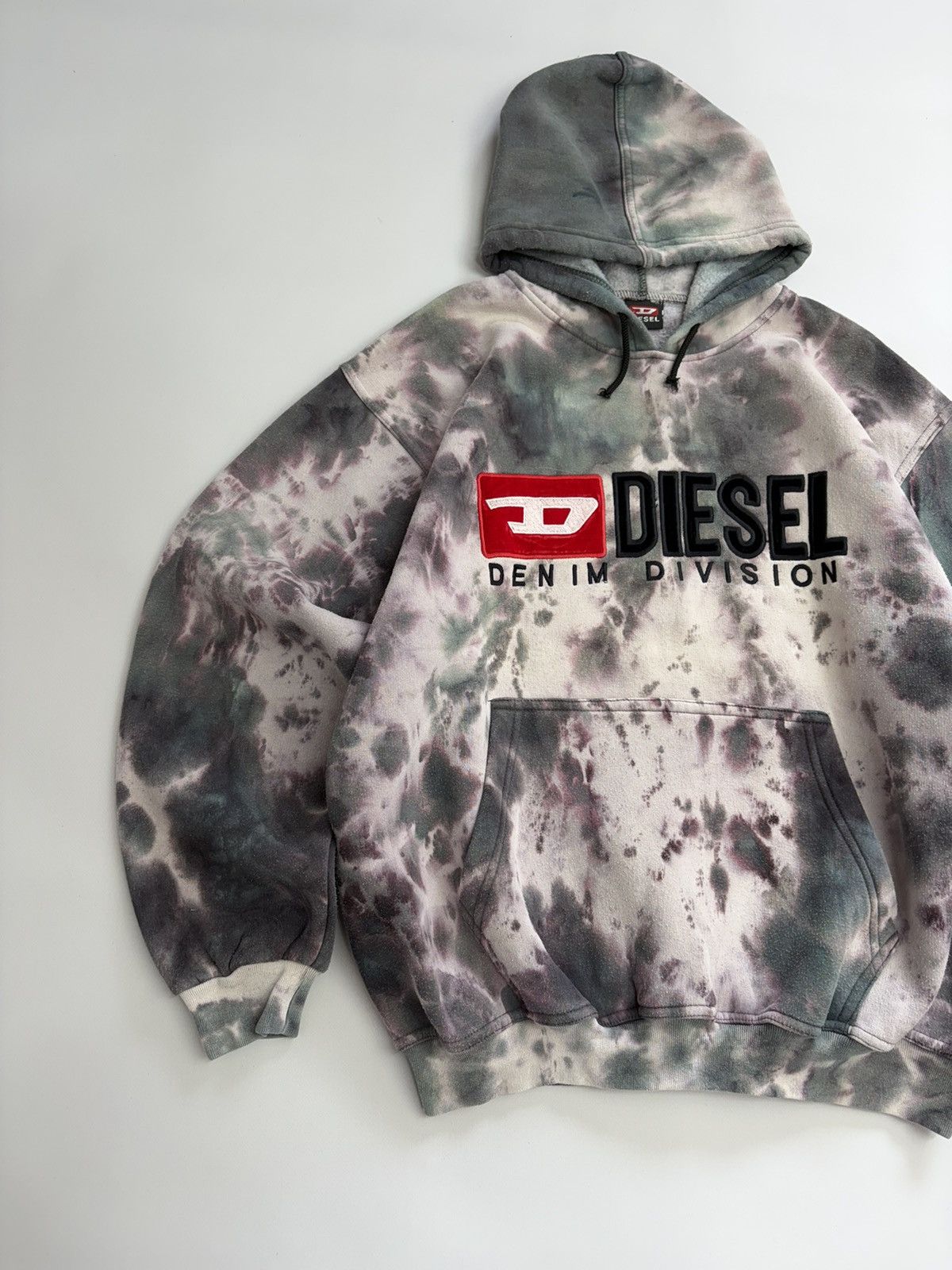 Diesel Vintage Diesel Denim Division Tie Dye Hoodie Y2K Archive Size US M / EU 48-50 / 2 - 7 Thumbnail