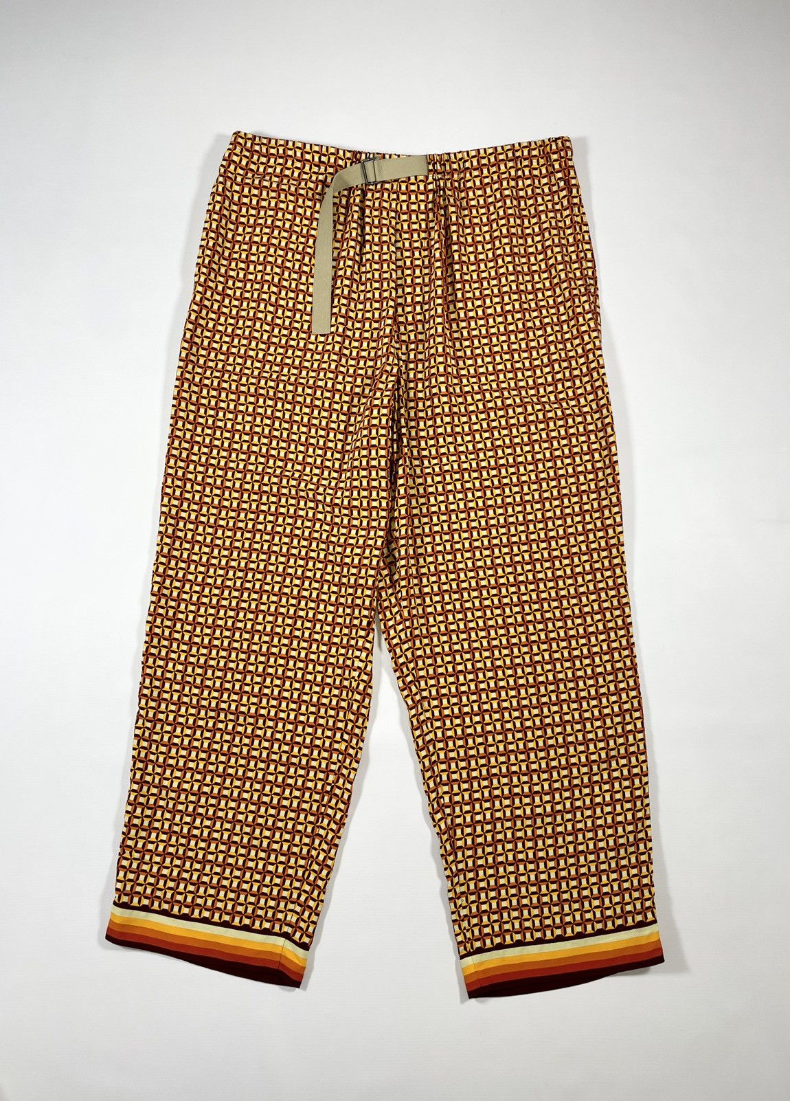 Dries Van Noten 70s Print Wide Leg Utility Trousers Size US 36 / EU 52 - 1 Thumbnail