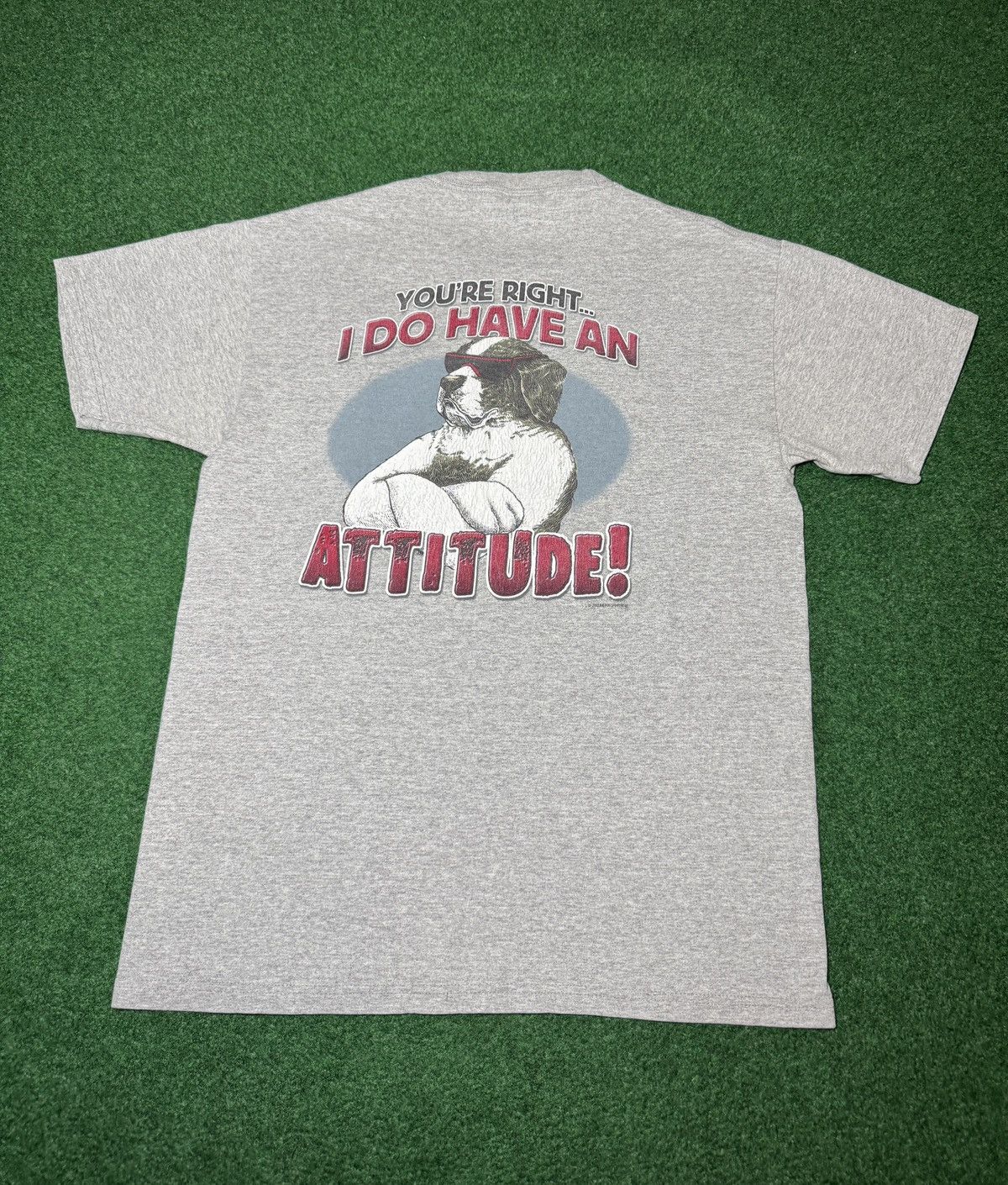 Big Dogs Big Dogs T Shirt I Do Have An Attitude M Y2K Double Sided Size US M / EU 48-50 / 2 - 1 Thumbnail