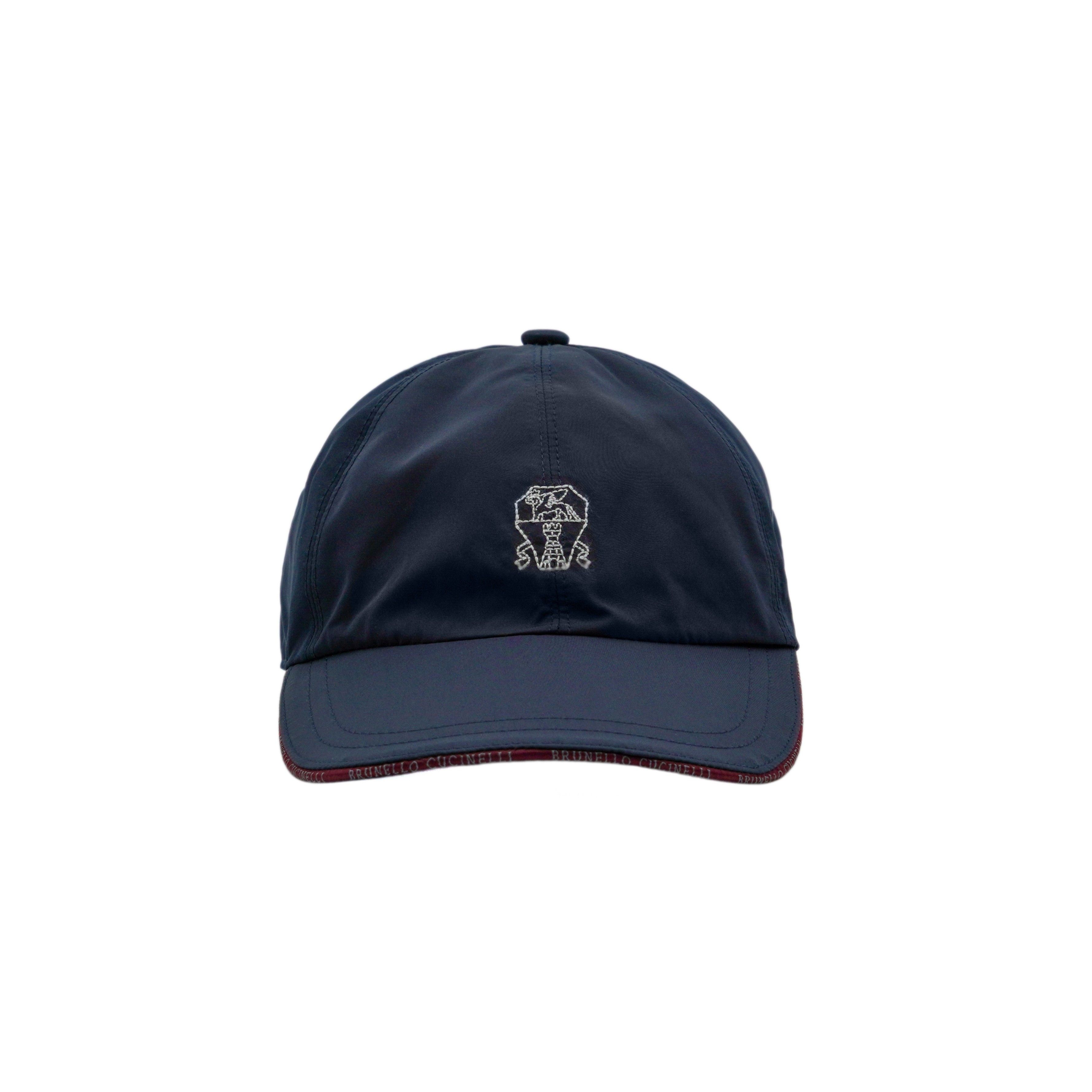 Brunello Cucinelli Brunello Cucinelli Navy Blue Embroidered Logo Baseball Cap Size ONE SIZE - 2 Thumbnail
