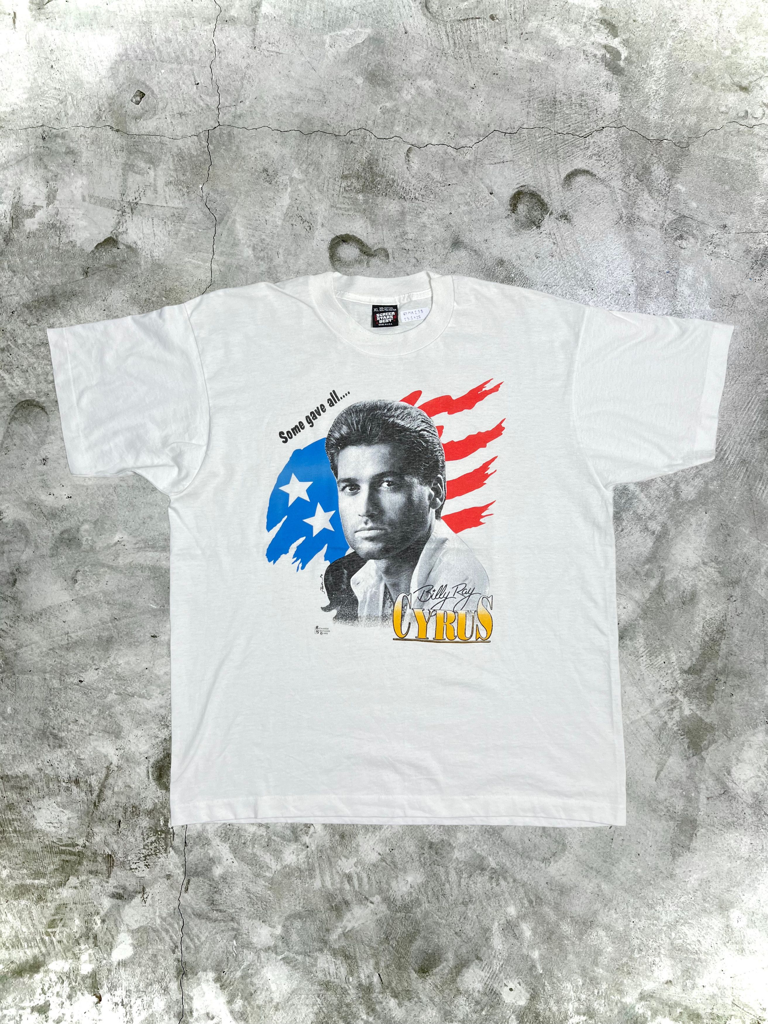 Band Tees GTMA258 Vtg 90s Billy Ray Cyrus American Singer Actor (XL) Size US XL / EU 56 / 4 - 1 Thumbnail