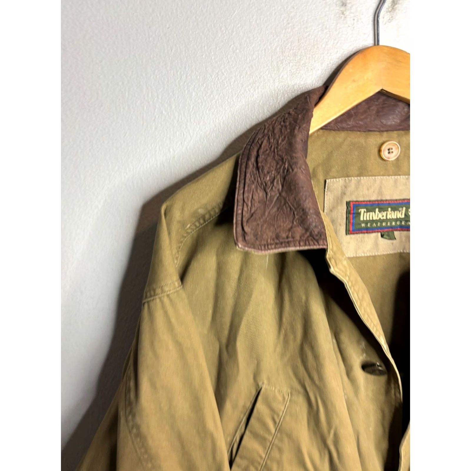 Timberland VINTAGE Timberland Weather Gear Jacket Mens Utility 90s Green L Regular Full Zip Weathergear Chore Coat Size US L / EU 52-54 / 3 - 2 Thumbnail