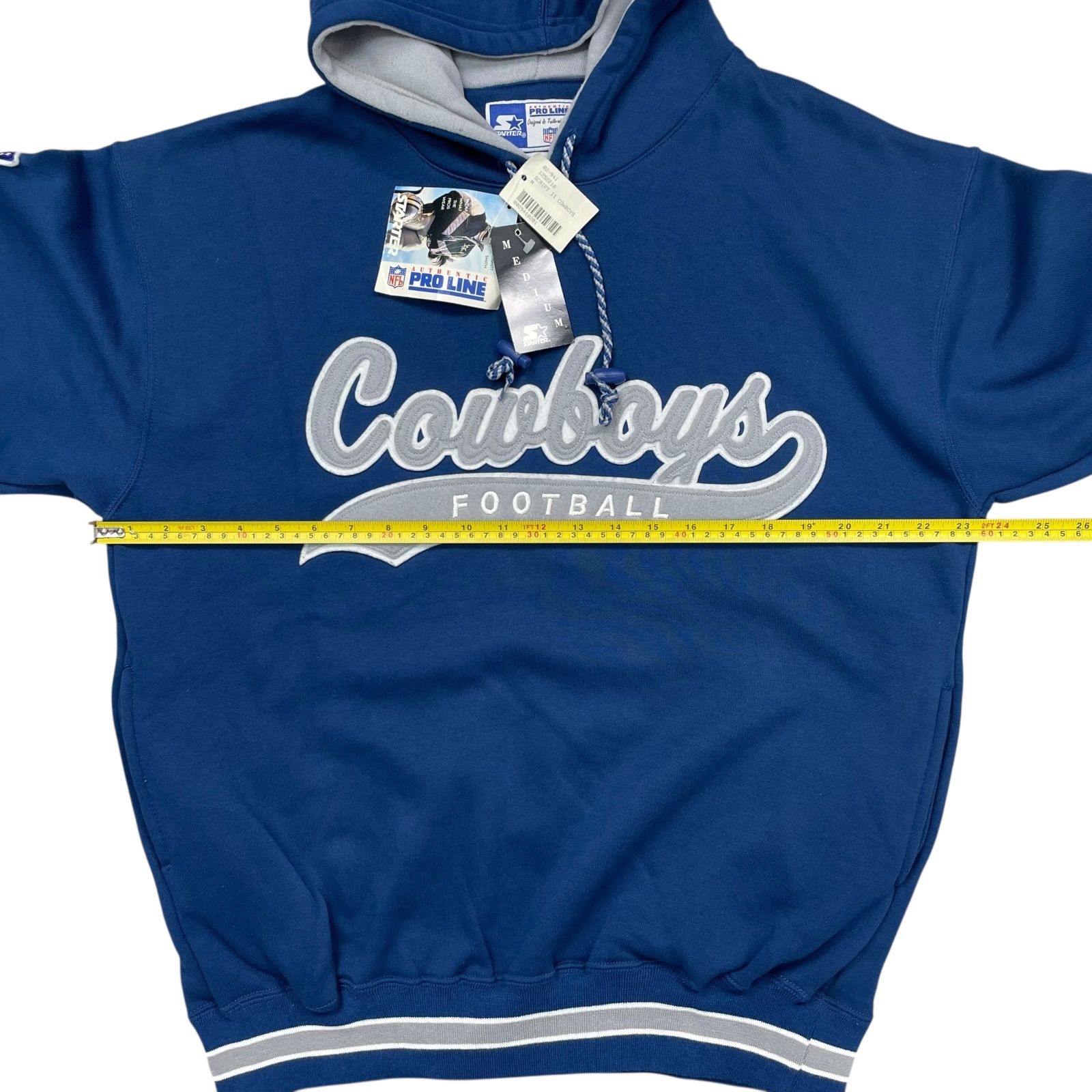 NFL DEADSTOCK VTG 90s DALLAS COWBOYS STARTER HOODIE SCRIPT LOGO Size US M / EU 48-50 / 2 - 7 Thumbnail
