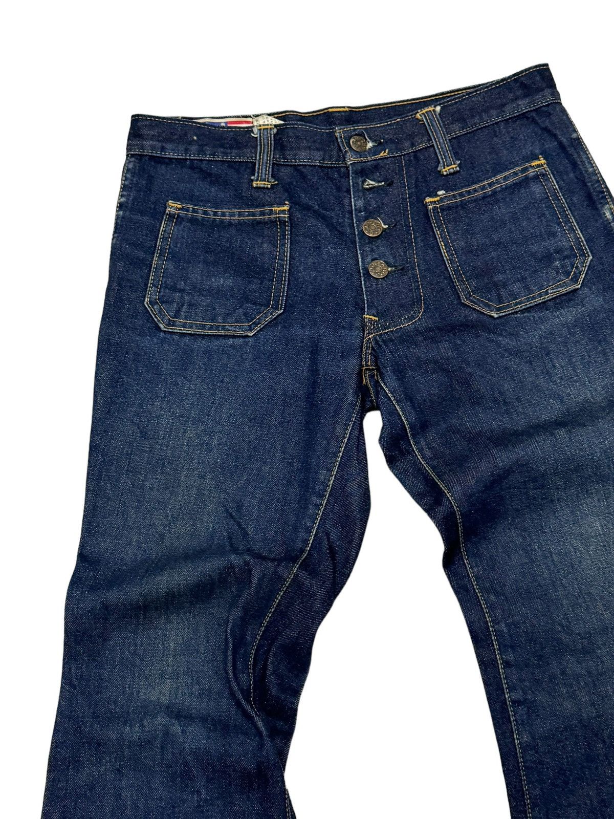 Designer × Japanese Brand × Vintage FLARE BOBSON BELL BOTTOM DENIM JEANS Size US 28 / EU 44 - 4 Thumbnail