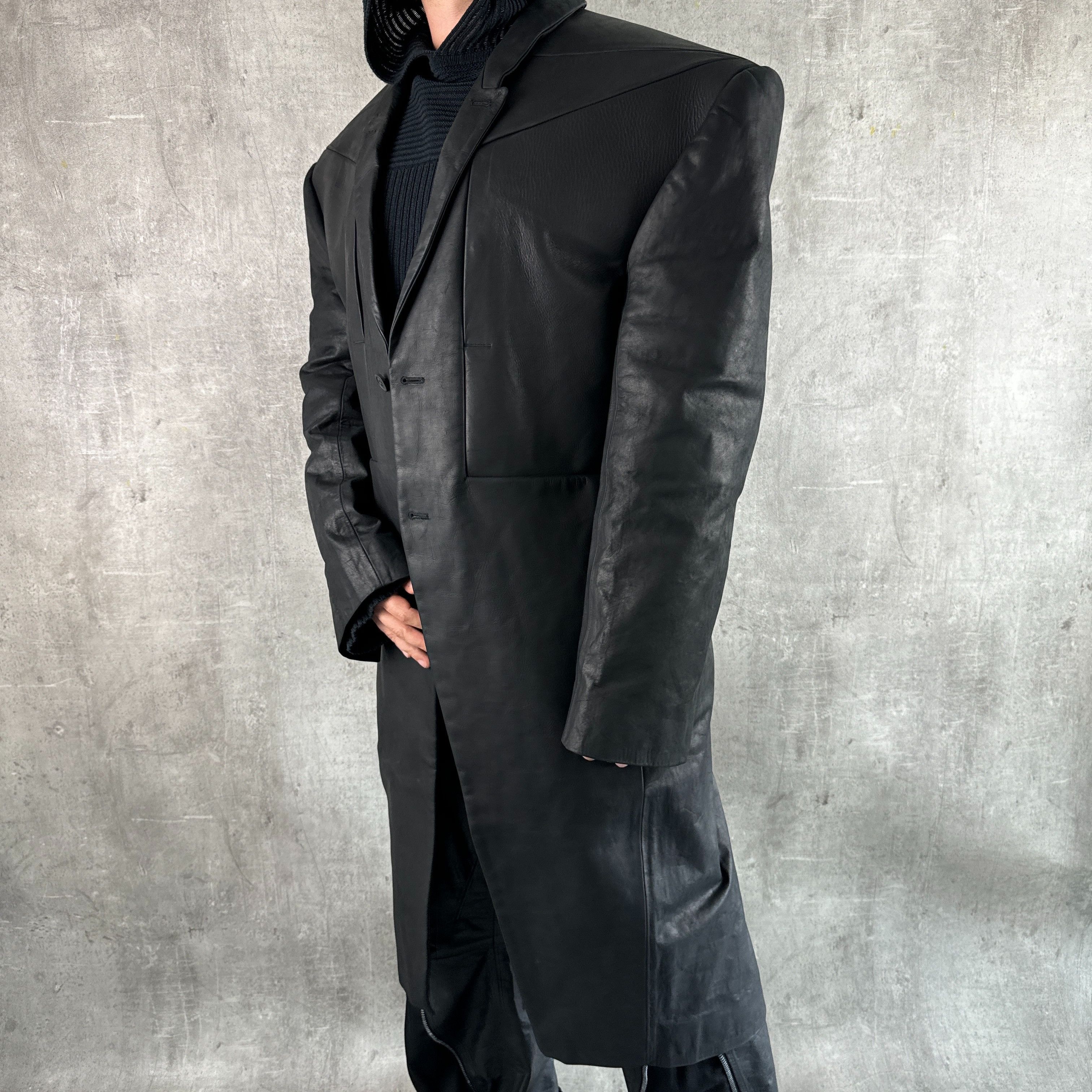 Rick Owens RICK OWENS FW23 Luxor Leather Jumbo Tatlin Coat Size US M / EU 48-50 / 2 - 4 Thumbnail