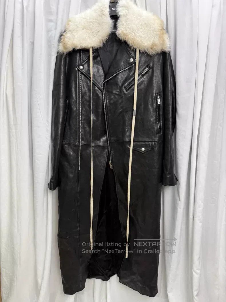 Ann Demeulemeester Ann Demeulemeester Extra Long Biker Coat Size US M / EU 48-50 / 2 - 1 Thumbnail