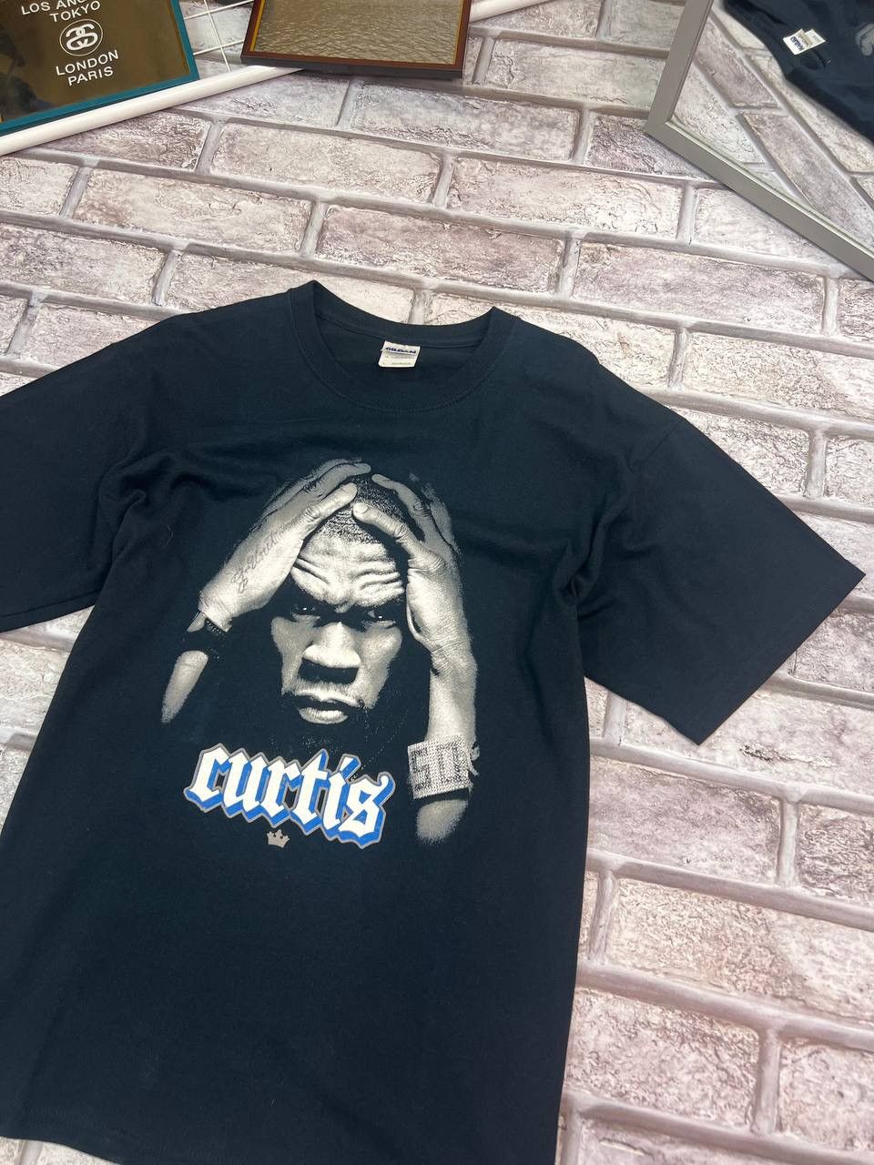 Gildan × Vintage Vintage 50 Cent Curtis 2007 Tour Tee Size US L / EU 52-54 / 3 - 3 Thumbnail